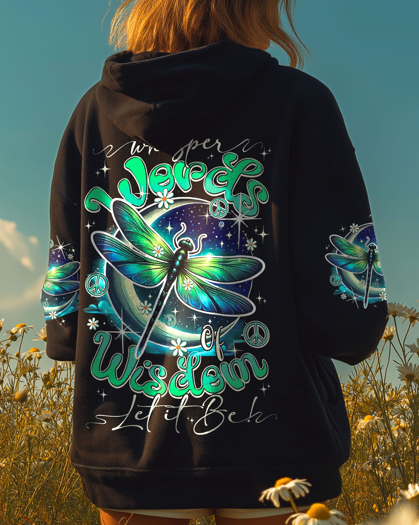 WHISPER WORDS OF WISDOM LET IT BE DRAGONFLY ALL OVER PRINT - TY0311251