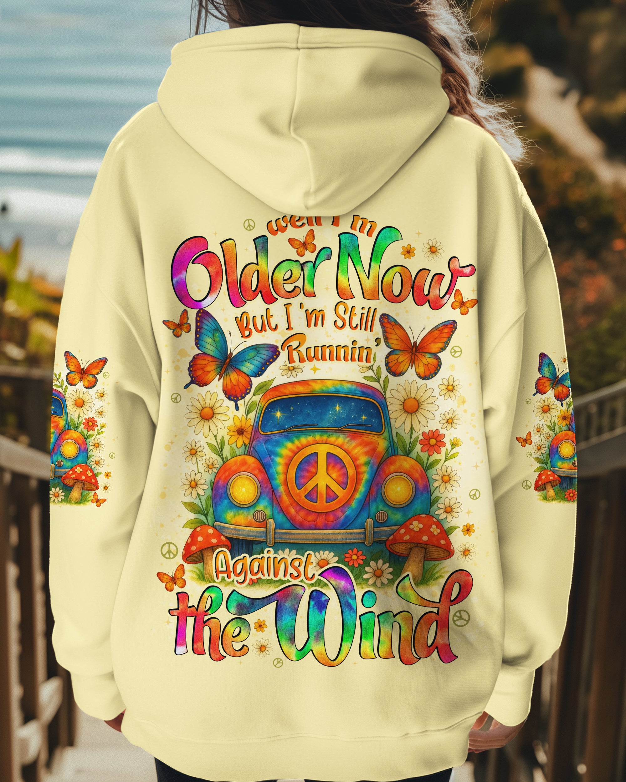 RUNNING AGAINST THE WIND CAR TIE DYE ALL OVER PRINT - TYTD1106253
