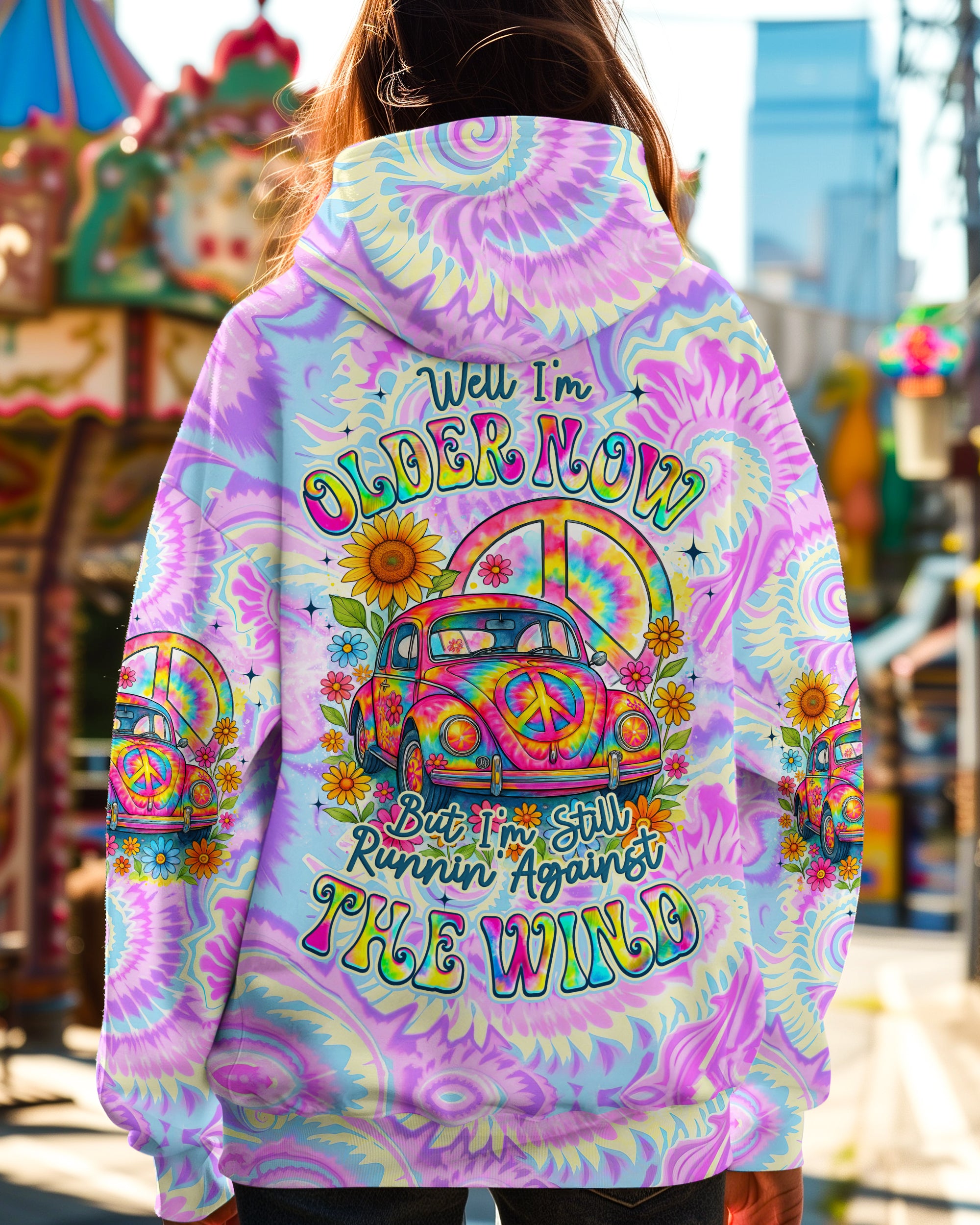 RUNNING AGAINST THE WIND TIE DYE ALL OVER PRINT - TYQY1306253