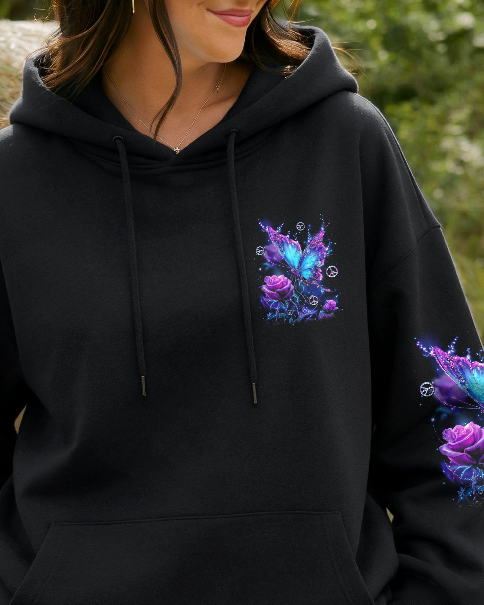 WHISPER WORDS OF WISDOM LET IT BE BUTTERFLY ALL OVER PRINT - TYTD2302261