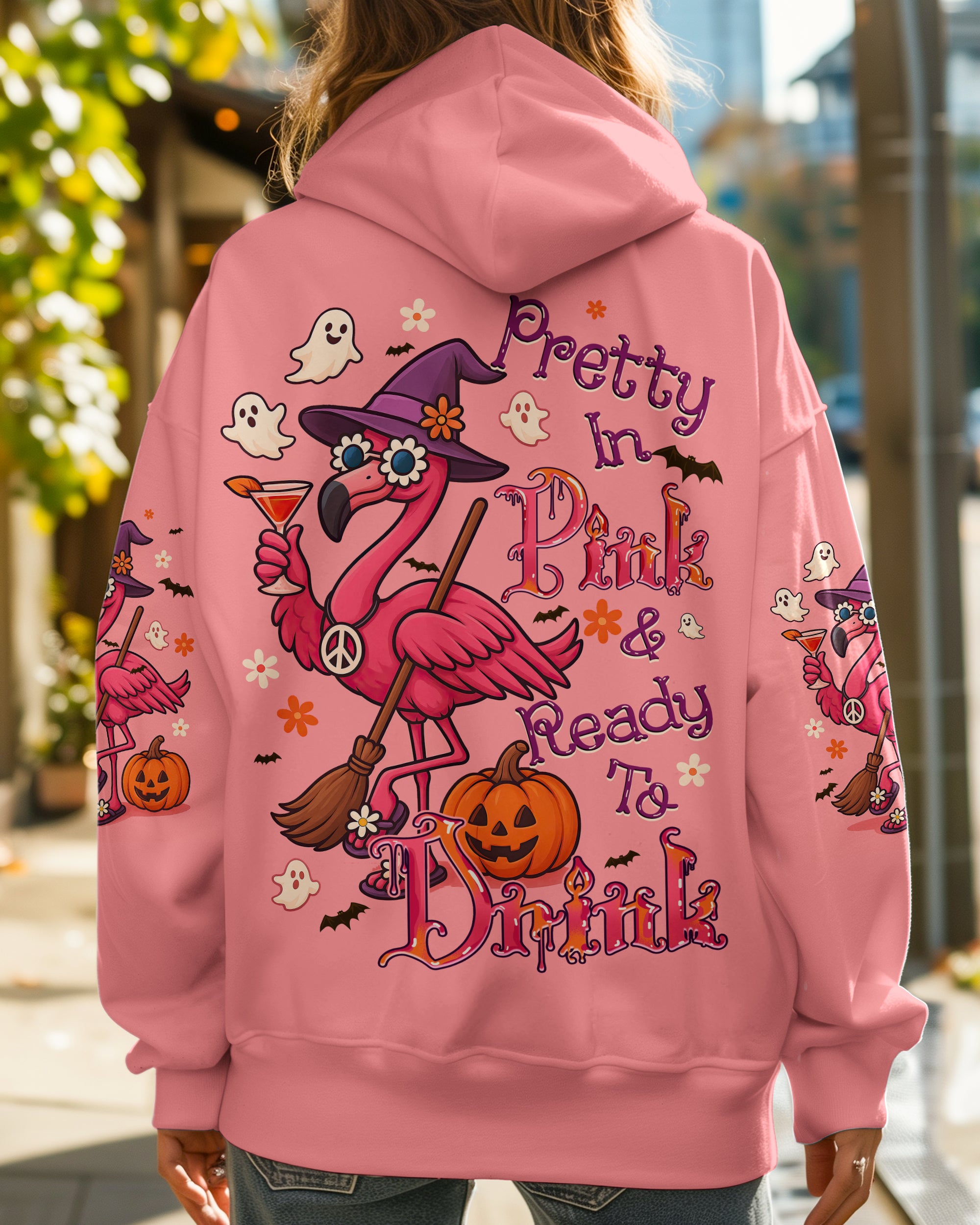 PRETTY IN PINK HALLOWEEN ALL OVER PRINT - TYQY0906252