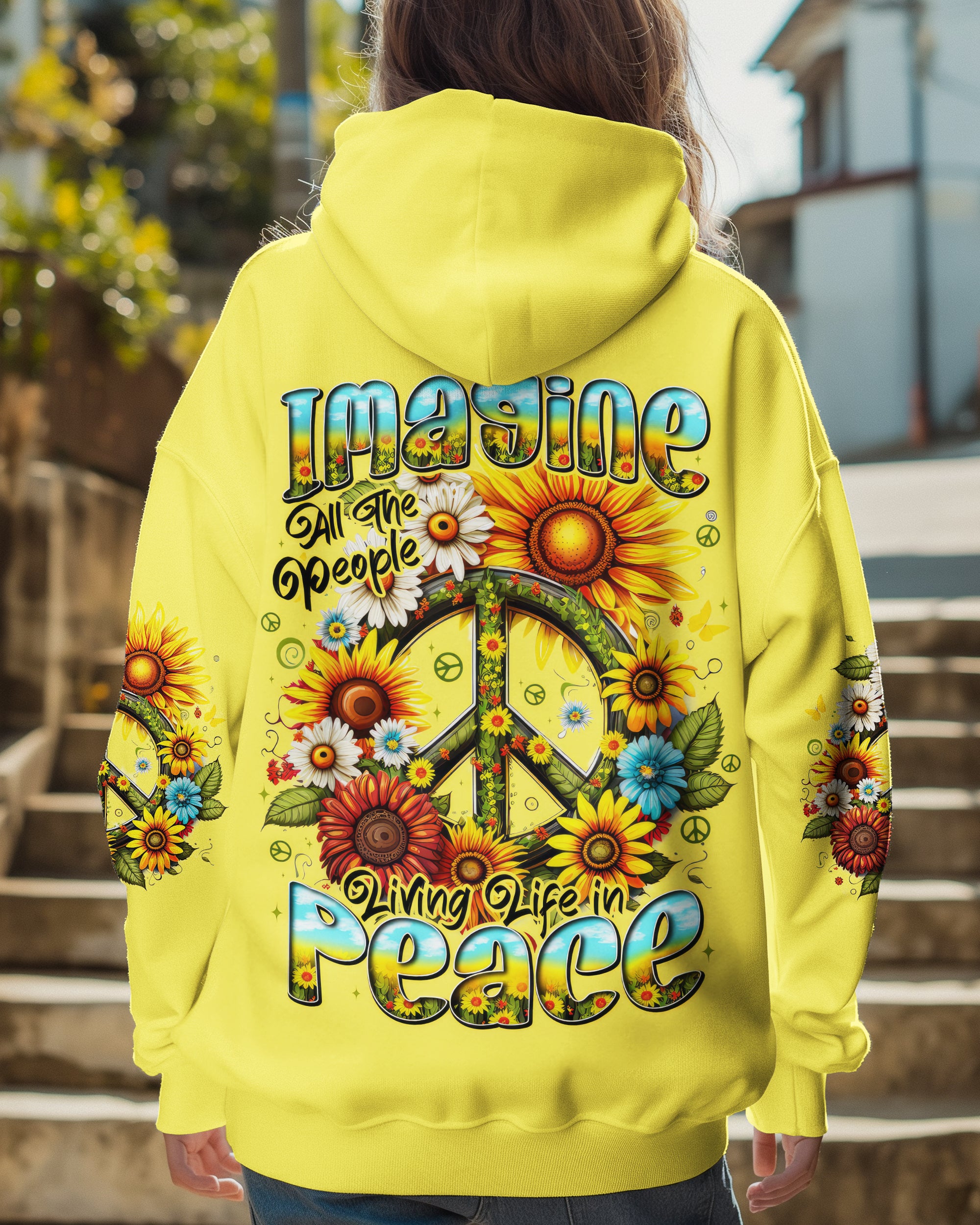 IMAGINE ALL THE PEOPLE LIVING LIFE IN PEACE ALL OVER PRINT - TYTD1507251