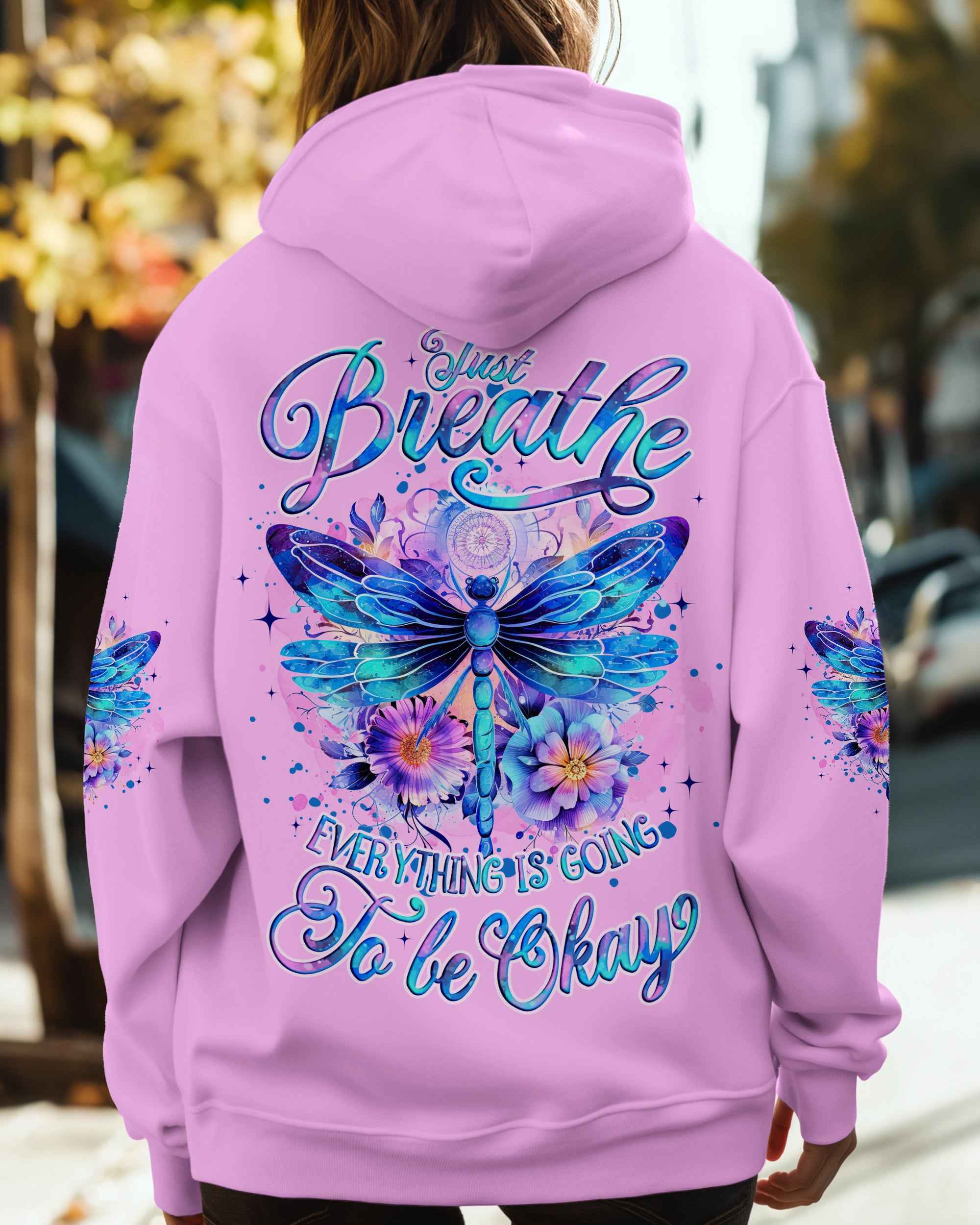 JUST BREATHE DRAGONFLY ALL OVER PRINT - TYQY1206254