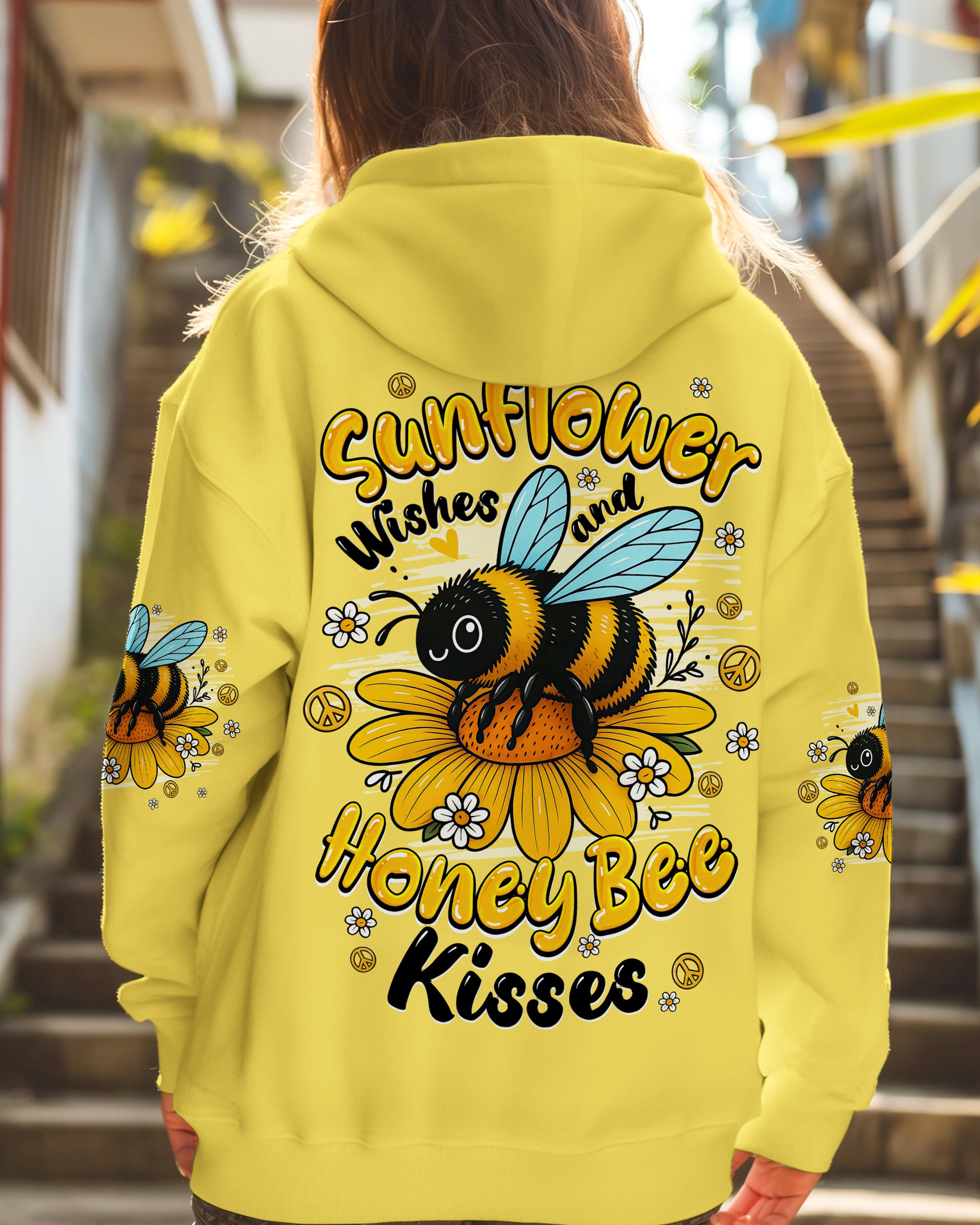 SUNFLOWER WISHES AND HONEY BEE KISSES ALL OVER PRINT - TYQY2605253
