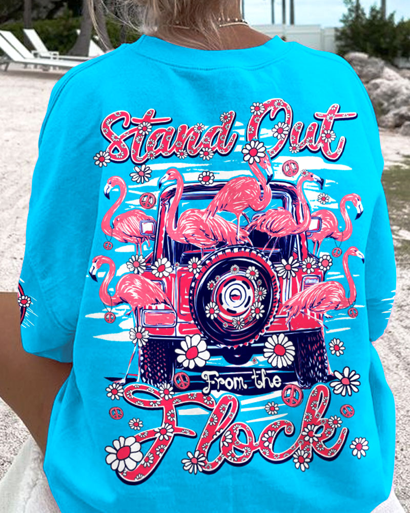 STAND OUT FROM THE FLOCK FLAMINGOS ALL OVER PRINT - TY1007241