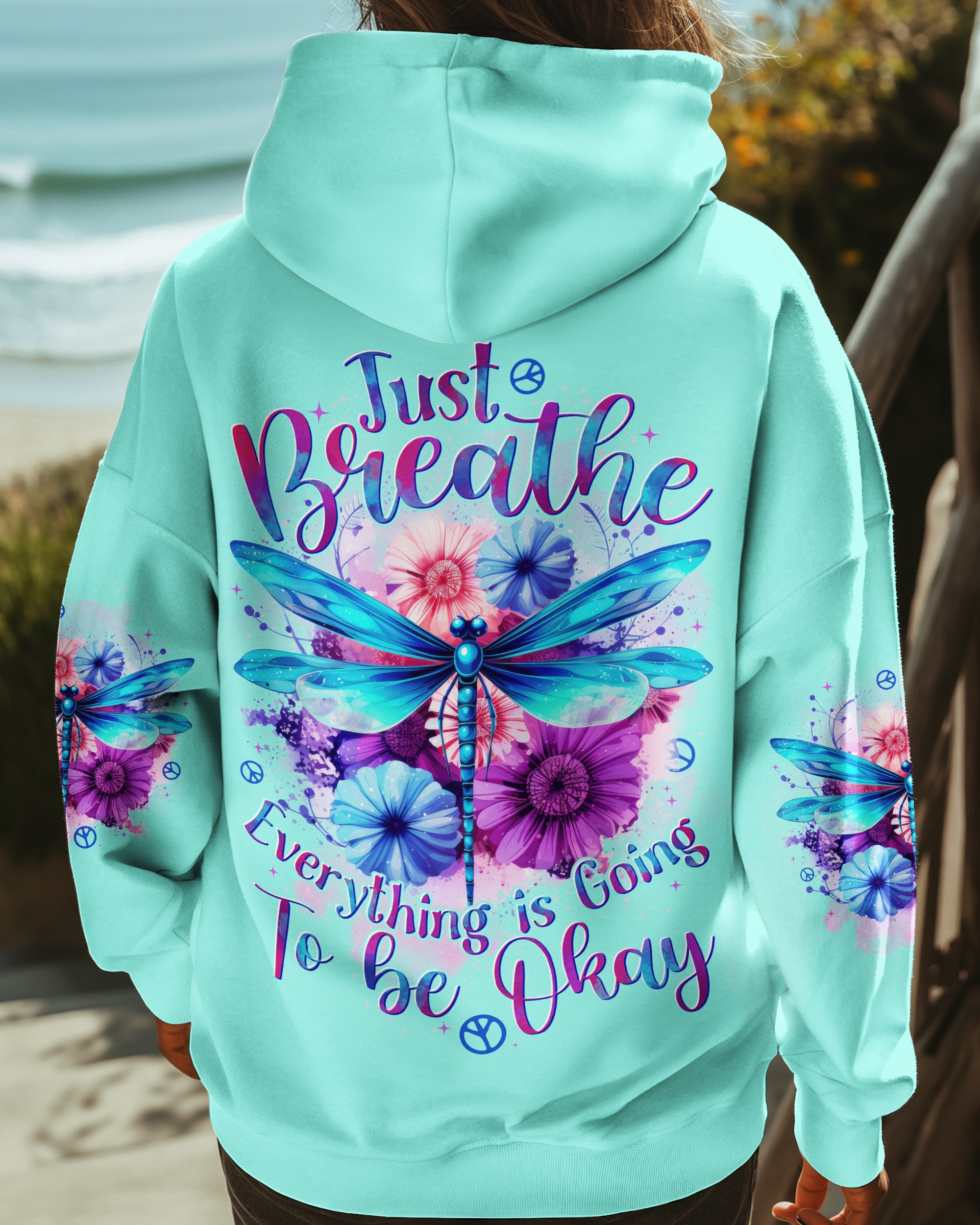 JUST BREATHE DRAGONFLY ALL OVER PRINT - TYTD1206252