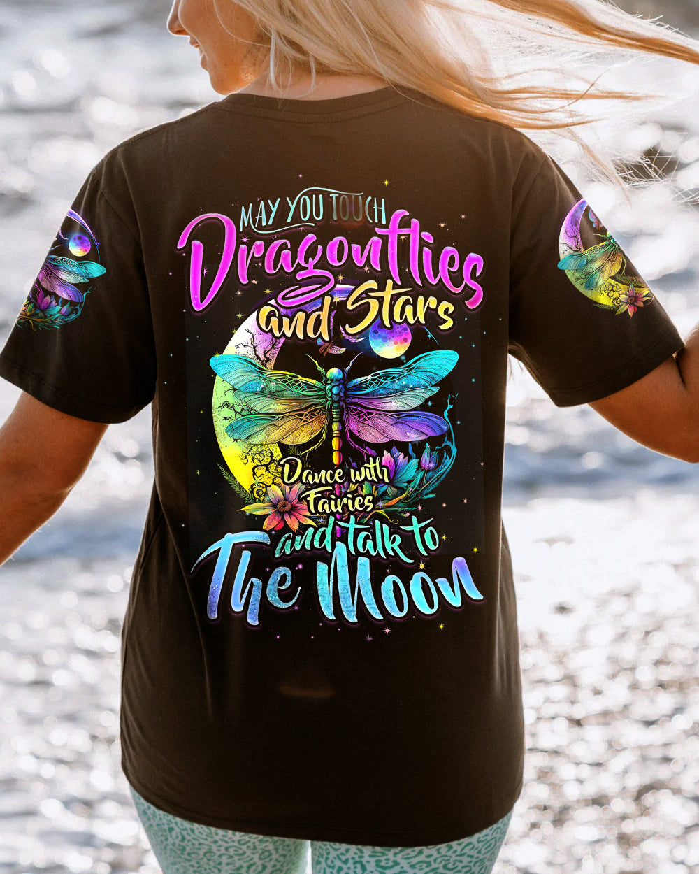 MAY YOU TOUCH DRAGONFLIES AND STARS ALL OVER PRINT - TYTD1205232