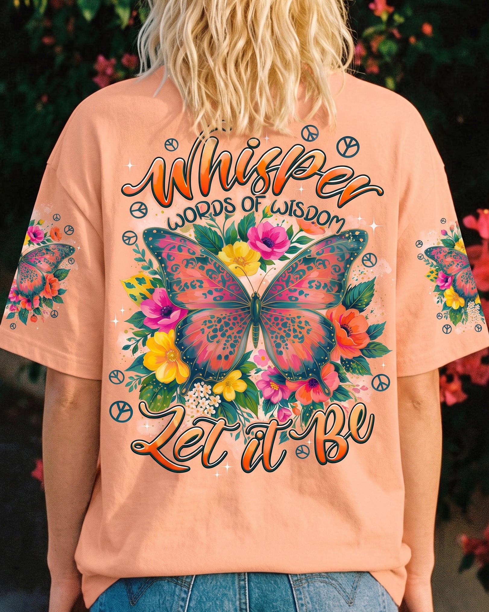 WHISPER WORDS OF WISDOM LET IT BE BUTTERFLY ALL OVER PRINT - TYPQ2207263
