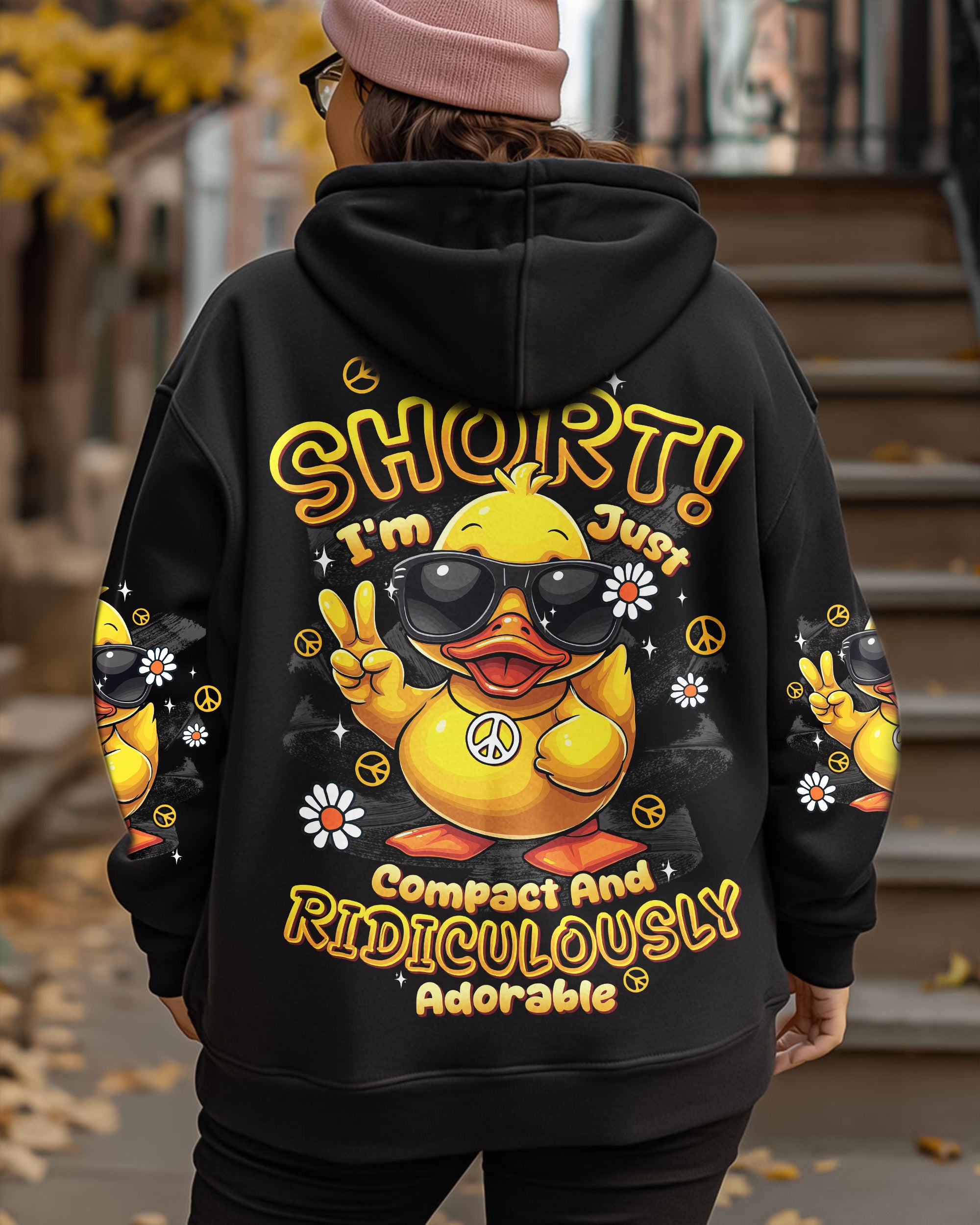 I'M NOT SHORT DUCK HIPPIE ALL OVER PRINT - TYTD0408251