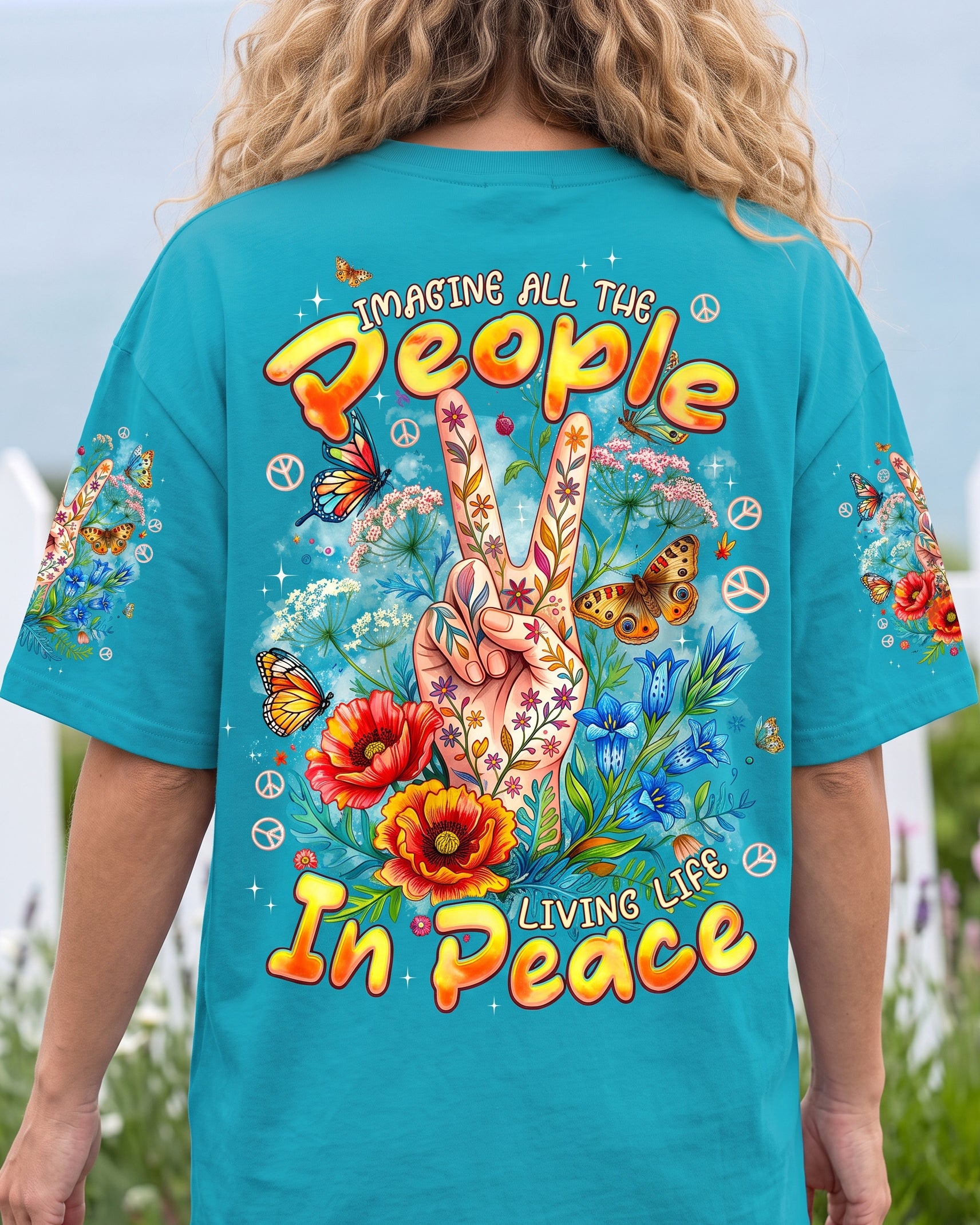 IMAGINE ALL THE PEOPLE LIVING LIFE IN PEACE ALL OVER PRINT - TYPQ2107265