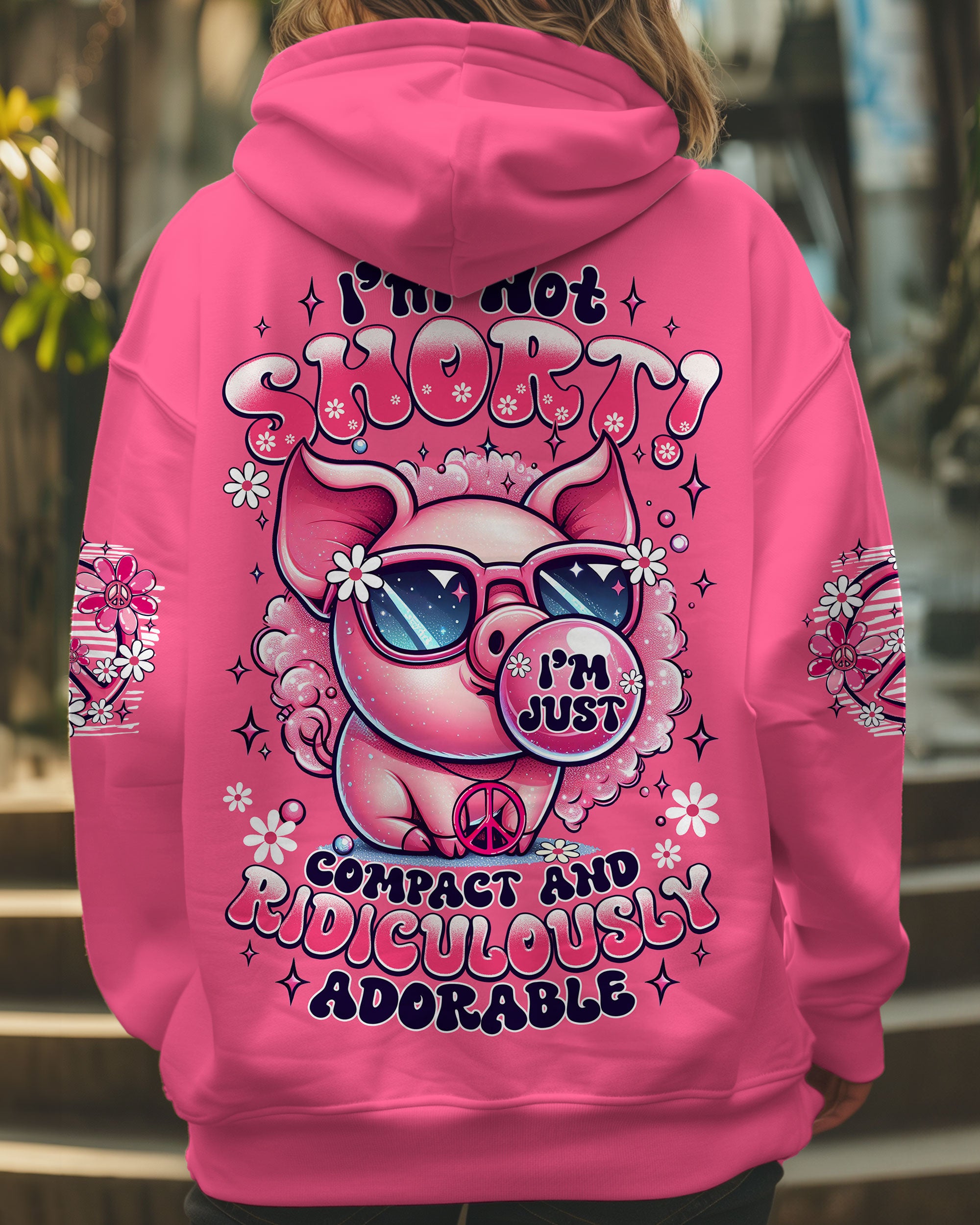 I'M NOT SHORT PIG HIPPIE ALL OVER PRINT - TY2606251