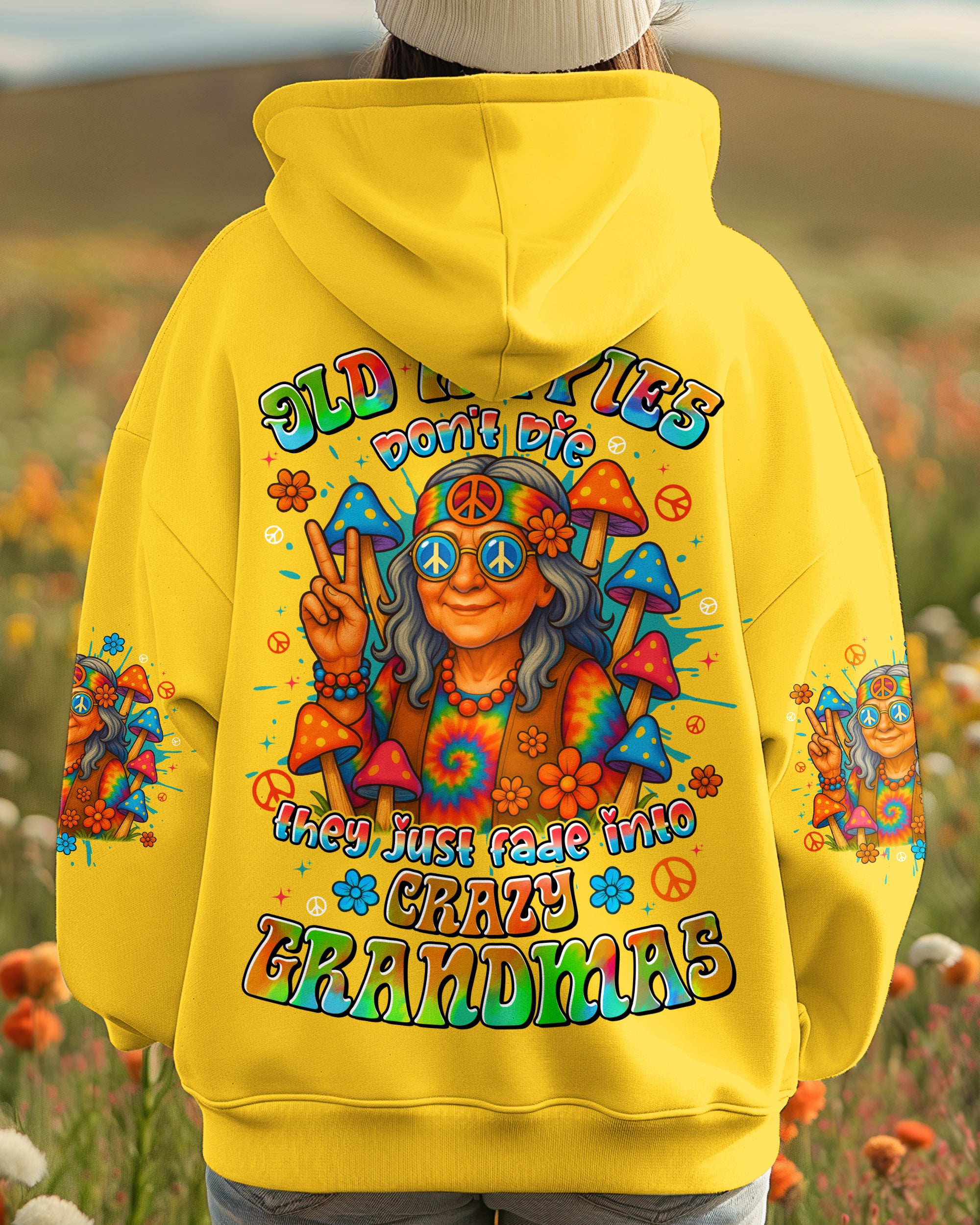 OLD HIPPIES ALL OVER PRINT - TYTD2507251
