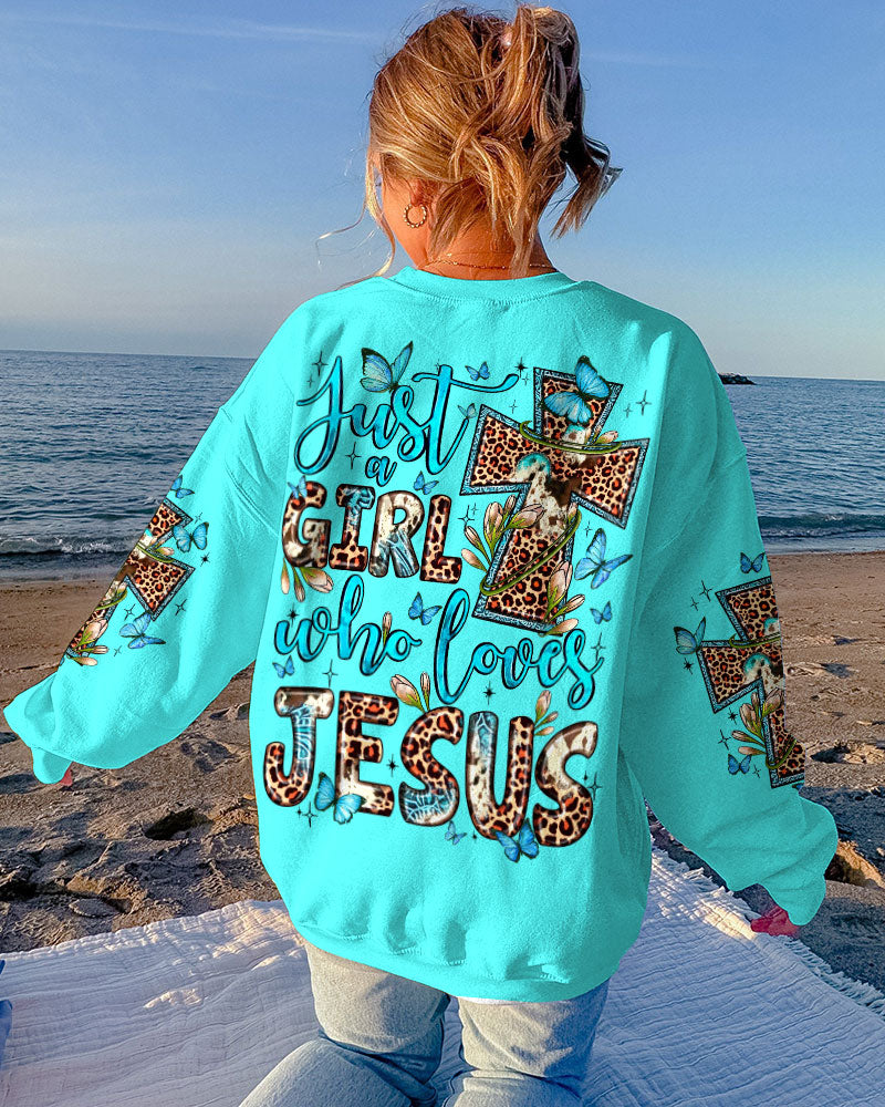 JUST A GIRL WHO LOVES JESUS ALL OVER PRINT - TY2406231