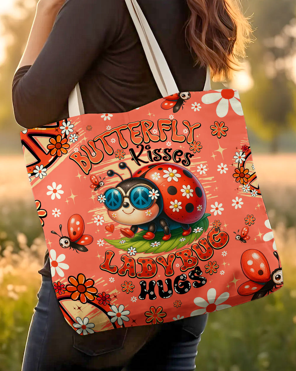 BUTTERFLY KISSES AND LADYBUG TOTE BAG - TYQY2306254