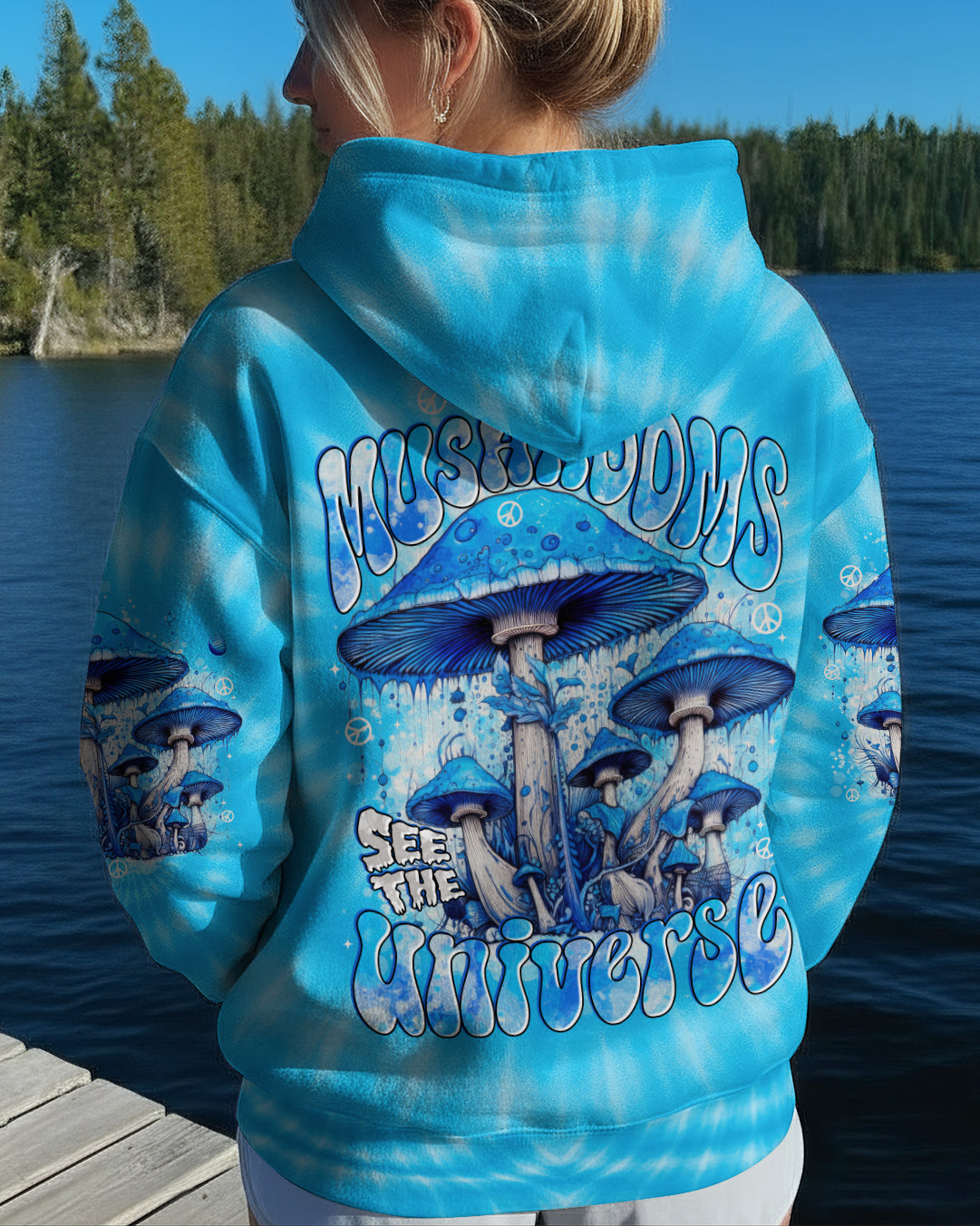 EAT MUSHROOMS SEE THE UNIVERSE TIE DYE ALL OVER PRINT - TYTD3010253