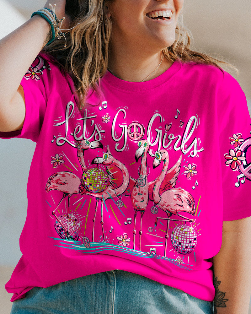 LET'S GO GIRLS FLAMINGO ALL OVER PRINT - TY0407235
