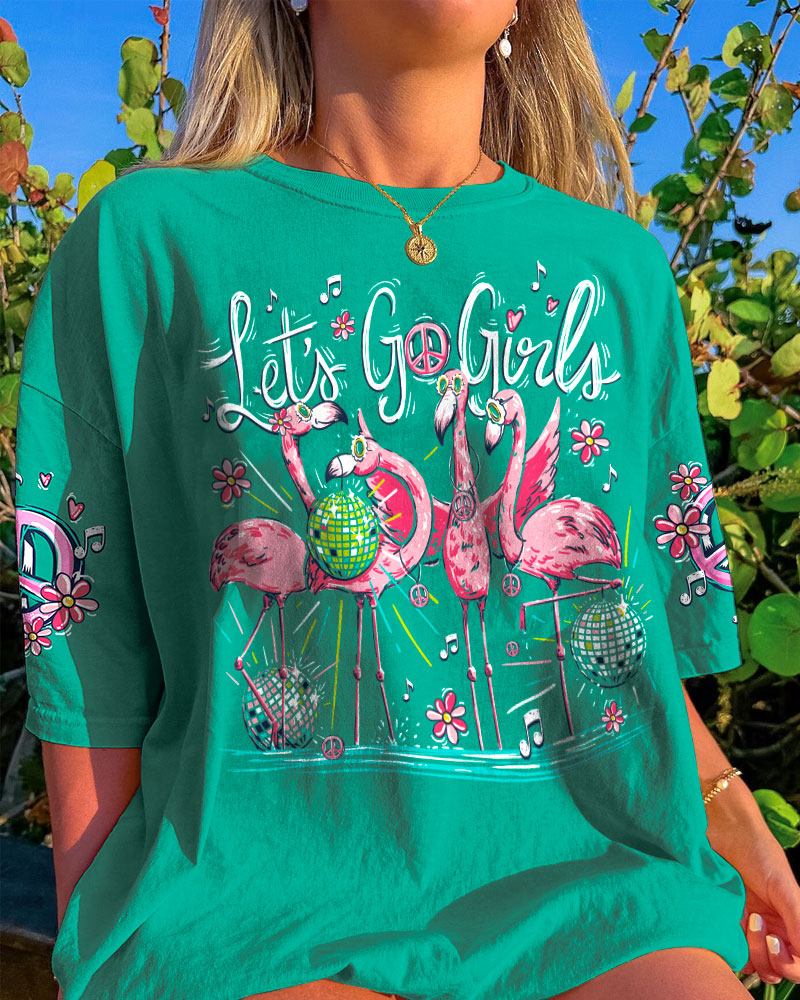 LET'S GO GIRLS FLAMINGO ALL OVER PRINT - TY0606231
