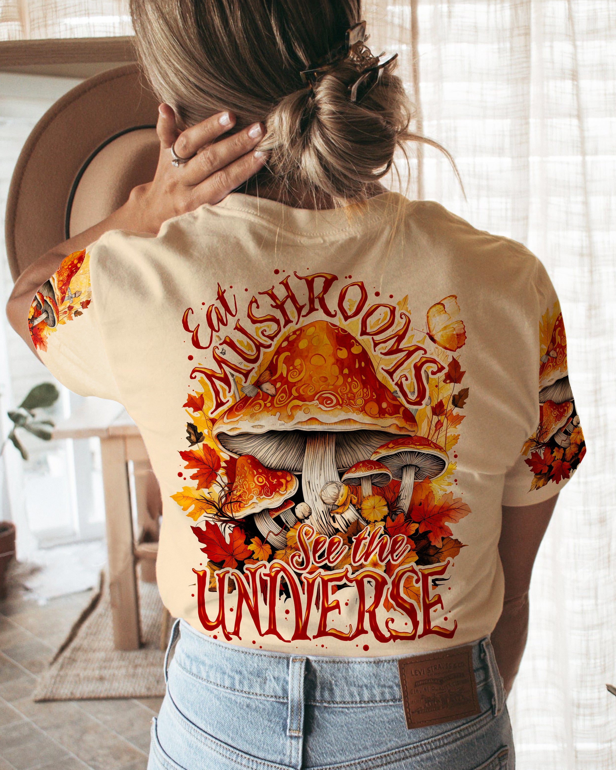 EAT MUSHROOMS SEE THE UNIVERSE ALL OVER PRINT - TY2707232