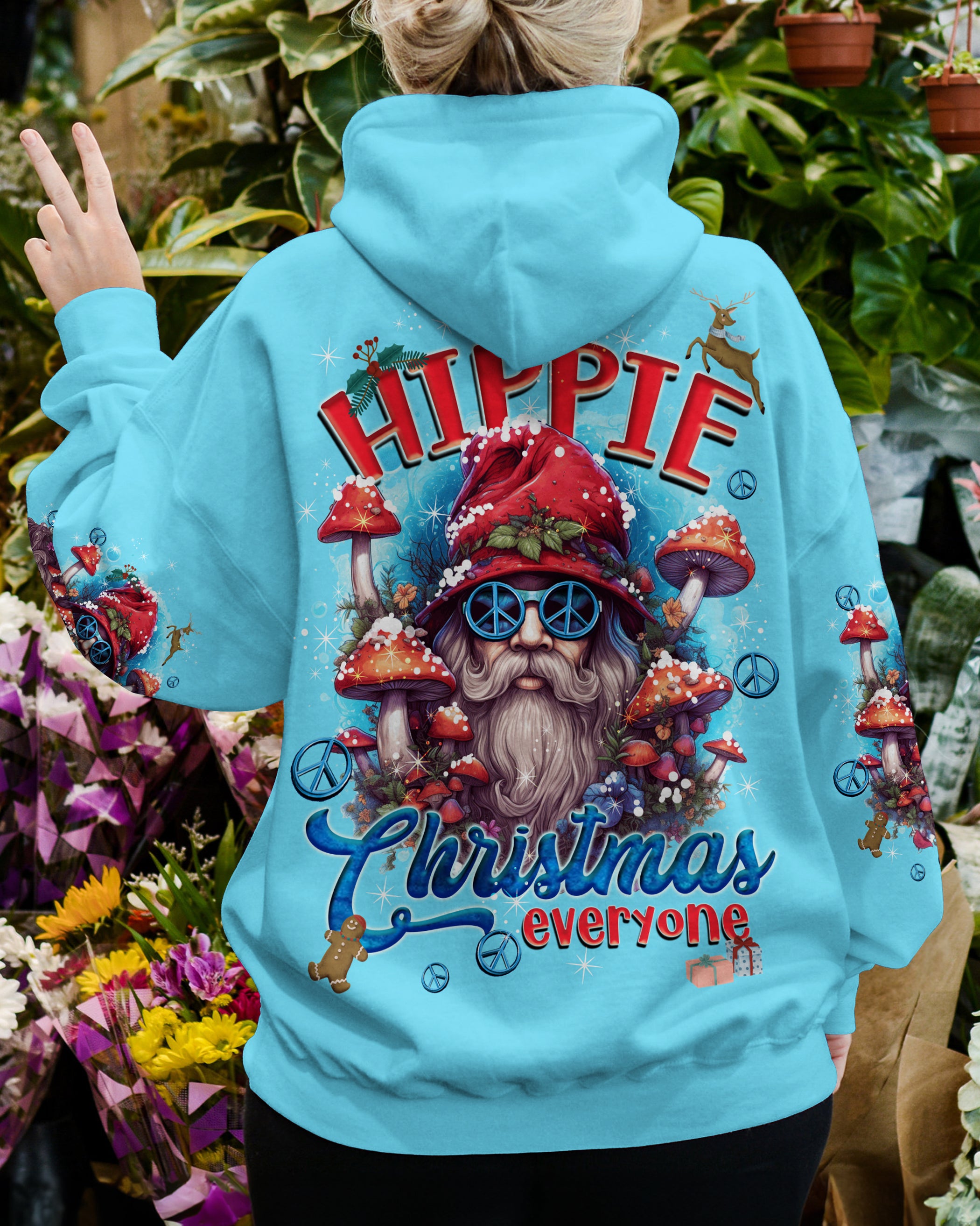 HIPPIE CHRISTMAS SANTA ALL OVER PRINT - TYQY090923