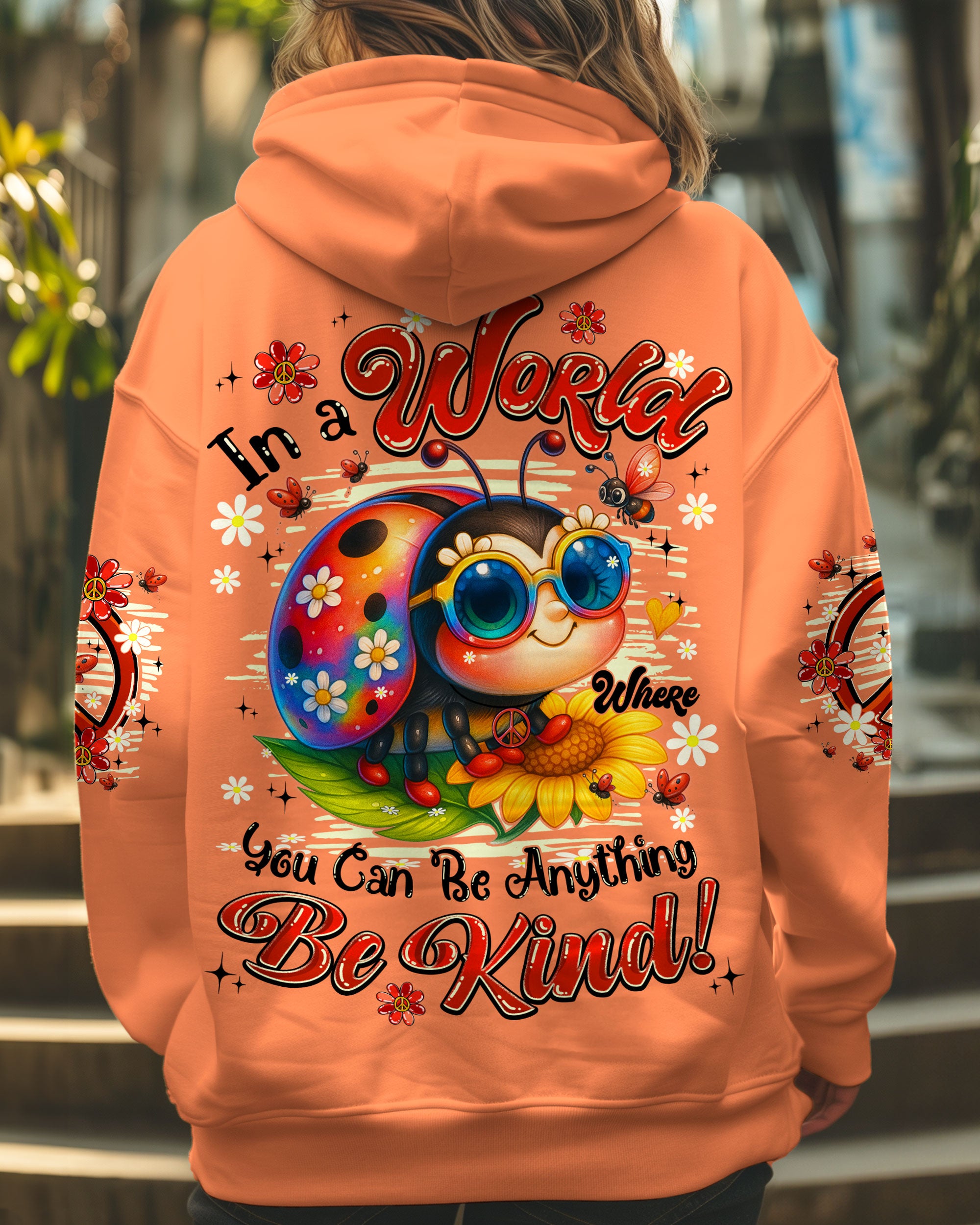 IN A WORLD YOU CAN BE ANYTHING BE KIND LADYBUG ALL OVER PRINT - TYPQ1906254