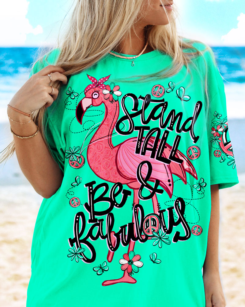 BE FABULOUS FLAMINGO ALL OVER PRINT - TY0607231