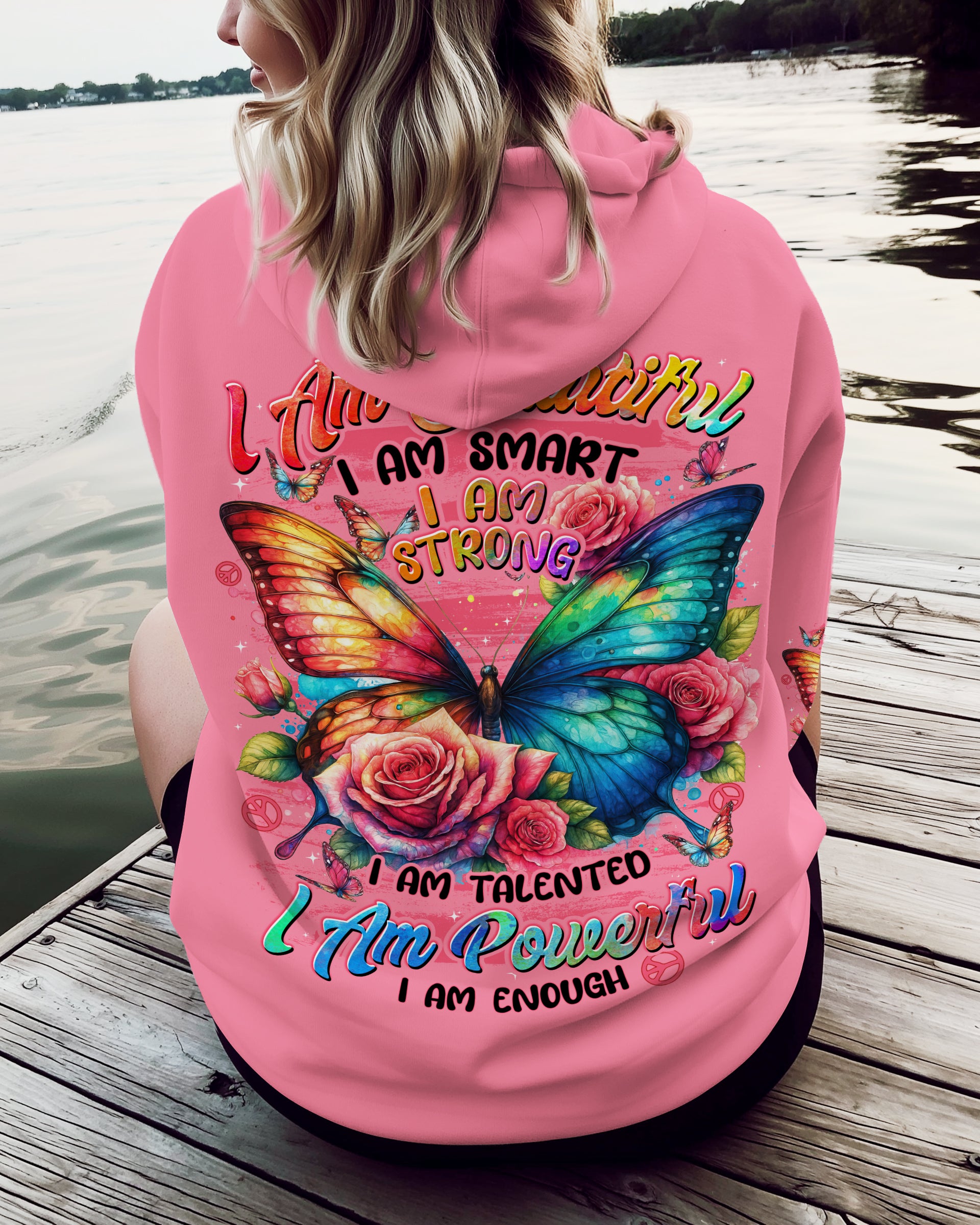 I AM STRONG BUTTERFLY ALL OVER PRINT - TYTD1209251