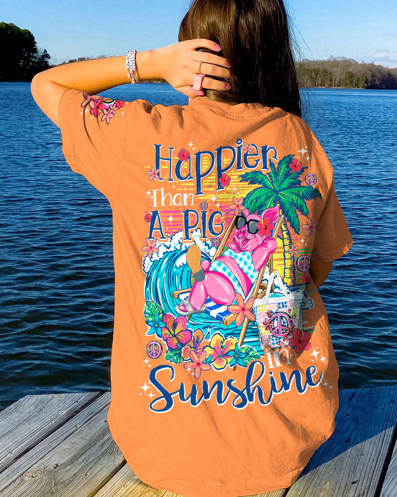 HAPPIER THAN A PIG IN SUNSHINE ALL OVER PRINT - TY0507233