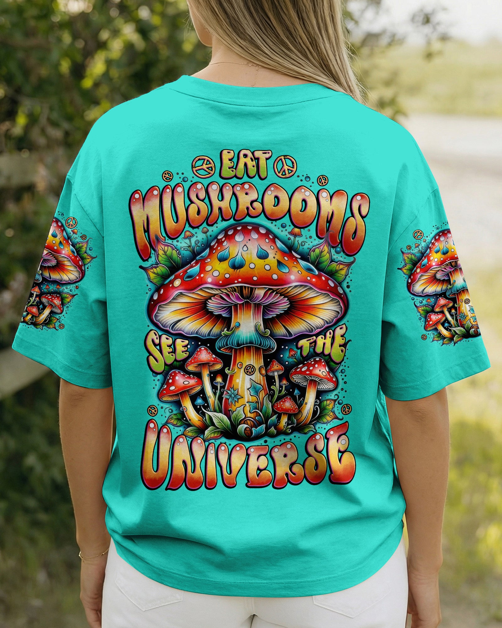EAT MUSHROOMS SEE THE UNIVERSE ALL OVER PRINT - TYTD1202261