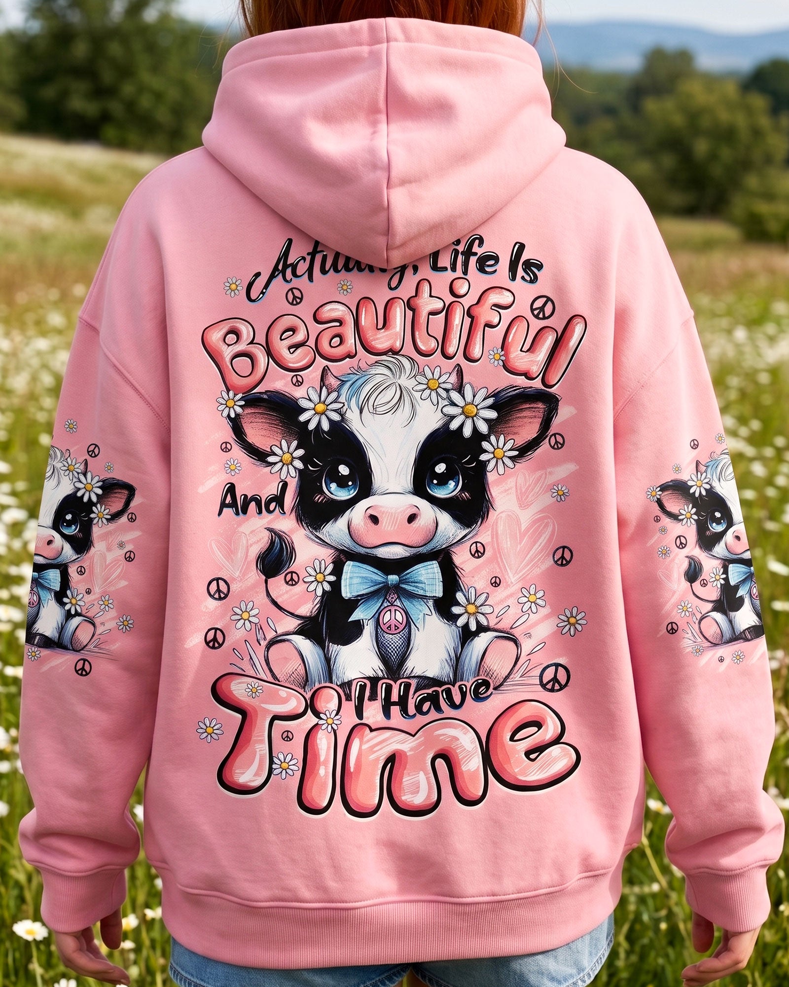 LIFE IS BEAUTIFUL COW ALL OVER PRINT - TYQY1007262