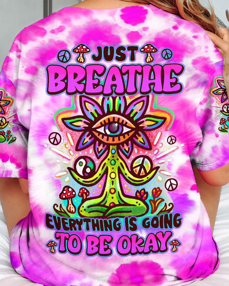 JUST BREATHE TIE DYE ALL OVER PRINT - TY2305242
