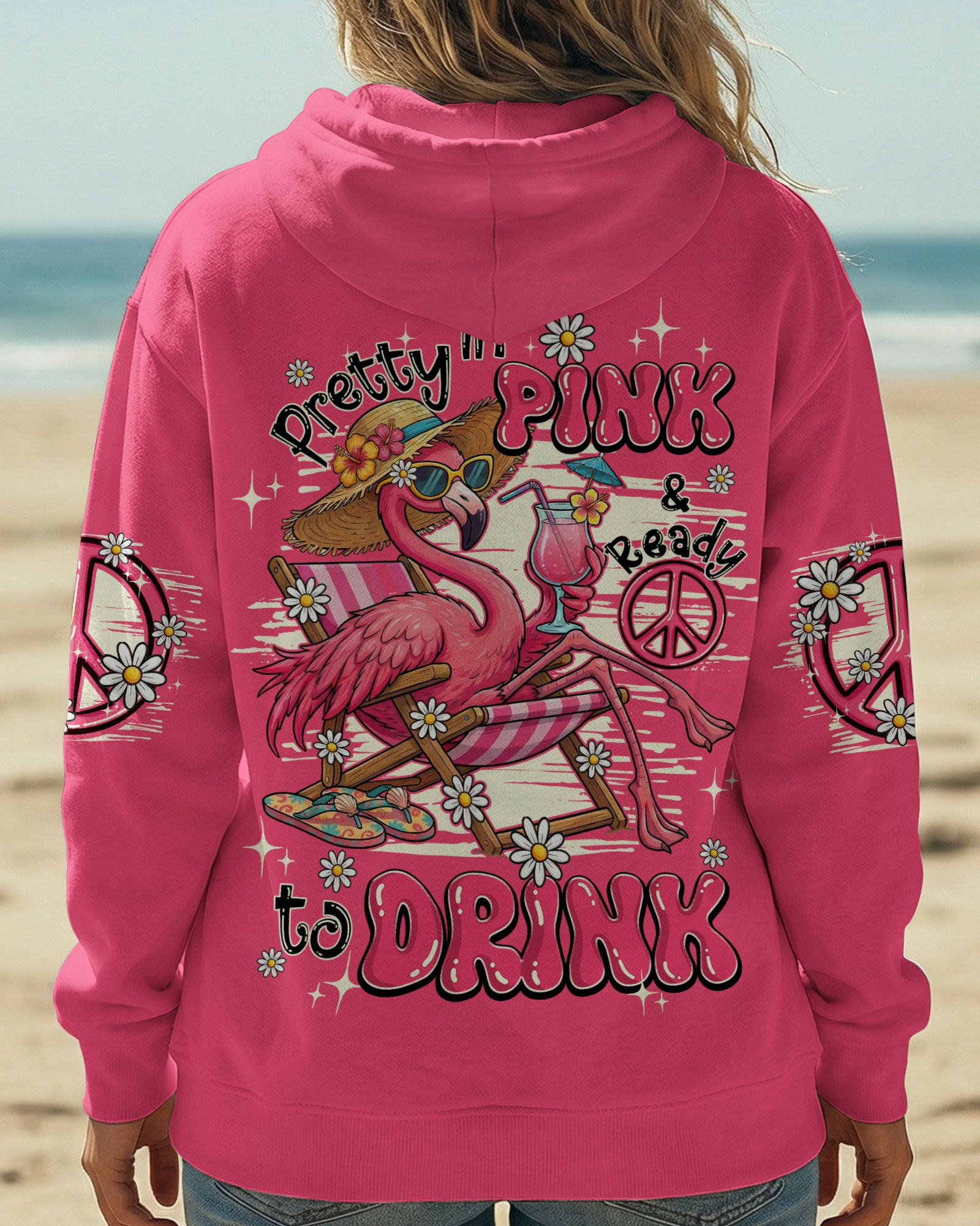 PRETTY IN PINK FLAMINGO ALL OVER PRINT - TY0904261