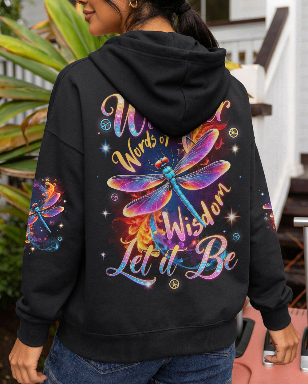 WHISPER WORDS OF WISDOM LET IT BE DRAGONFLY ALL OVER PRINT - TYTD0902261