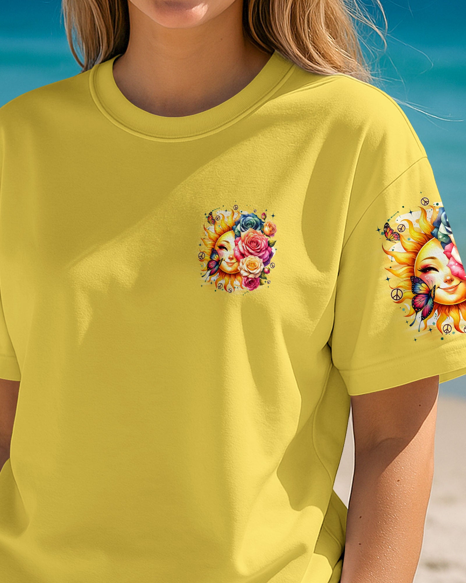 LET YOUR SOUL SHINE HIPPIE SUN ALL OVER PRINT - TYQY1707252