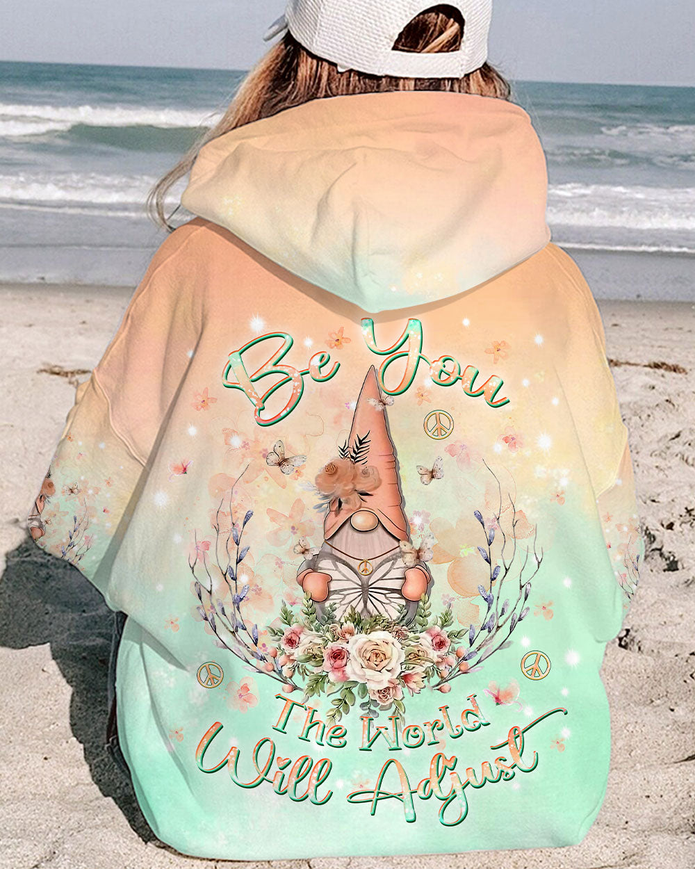 BE YOU THE WORLD WILL ADJUST GNOME ALL OVER PRINT - YHKD2111233
