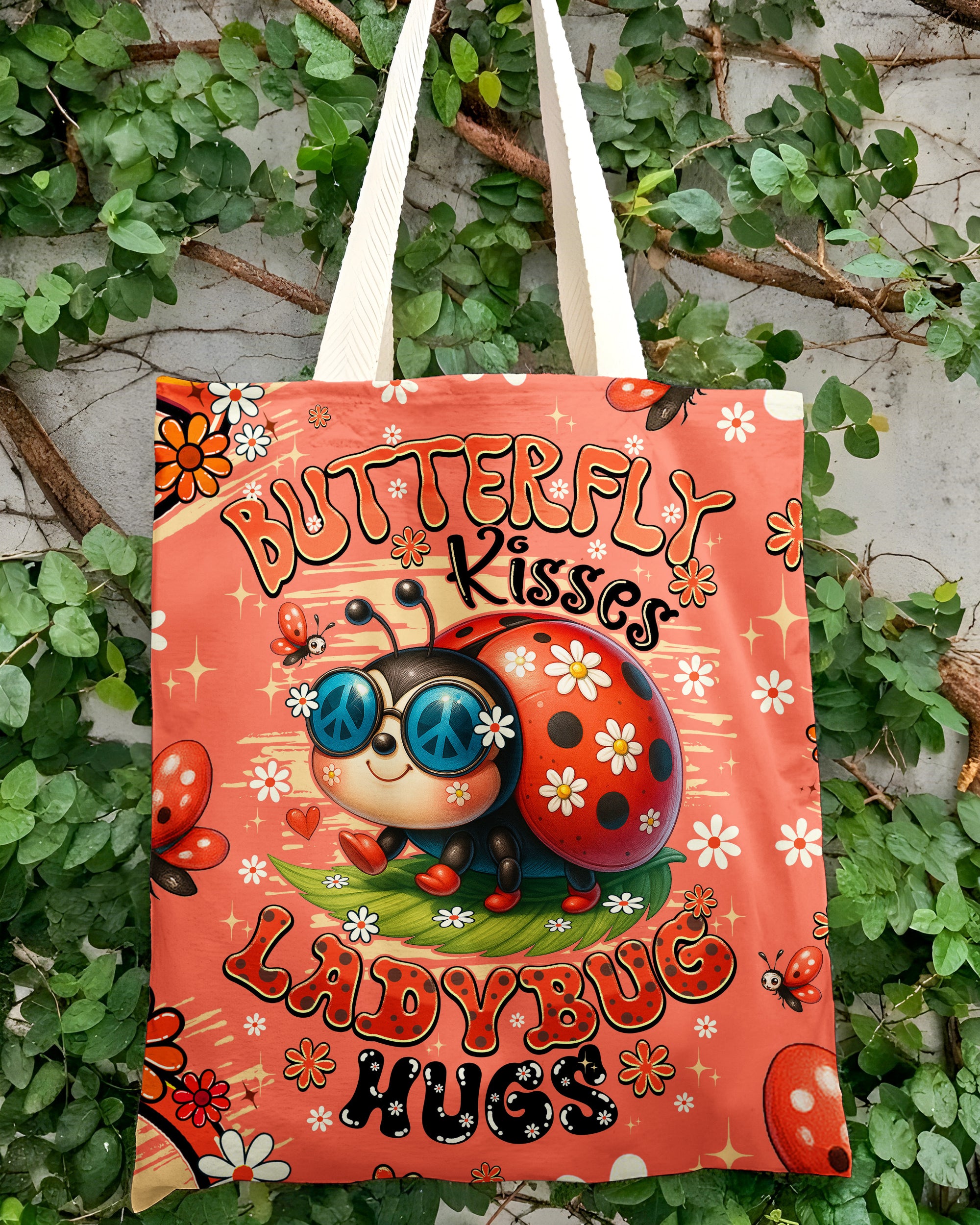 BUTTERFLY KISSES AND LADYBUG TOTE BAG - TYQY2306254
