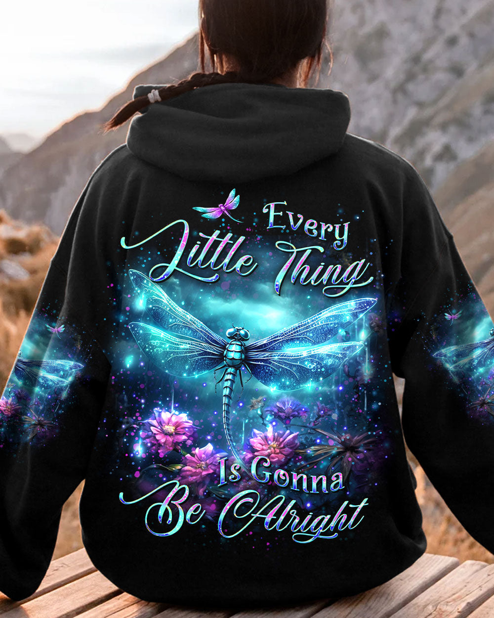 EVERY LITTLE THING IS GONNA BE ALRIGHT DRAGONFLY ALL OVER PRINT - YHKD0512231