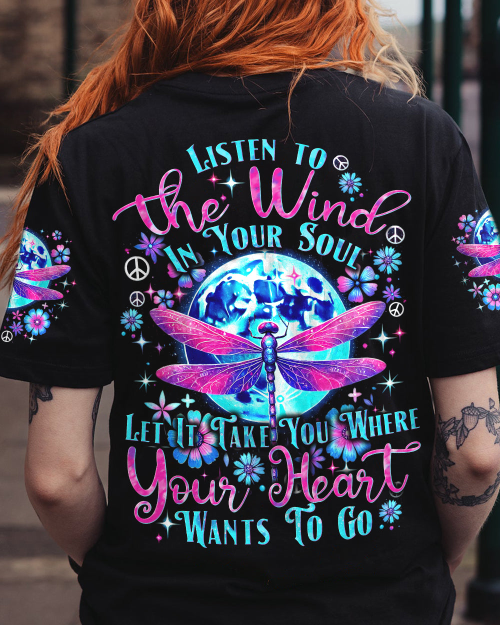 LISTEN TO THE WIND IN YOUR SOUL DRAGONFLY ALL OVER PRINT - TYTD1507242