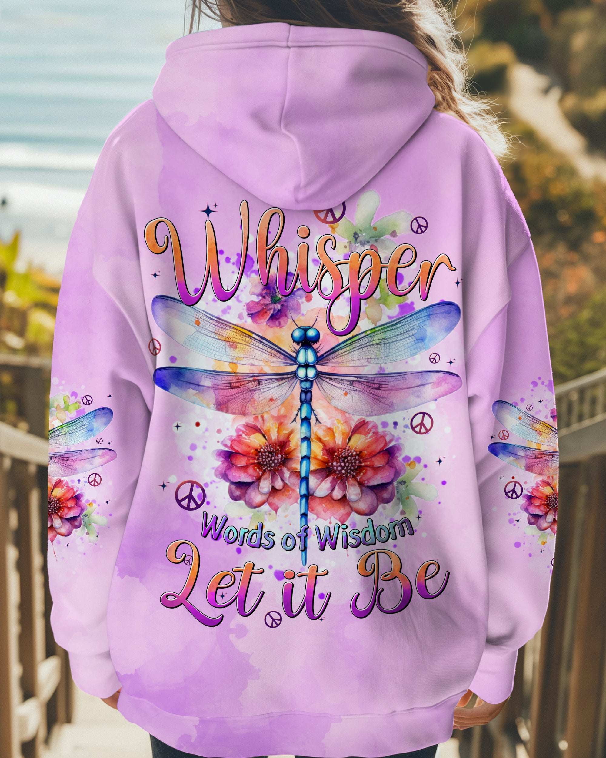 WHISPER WORDS OF WISDOM LET IT BE DRAGONLFY ALL OVER PRINT - TYTD1110241