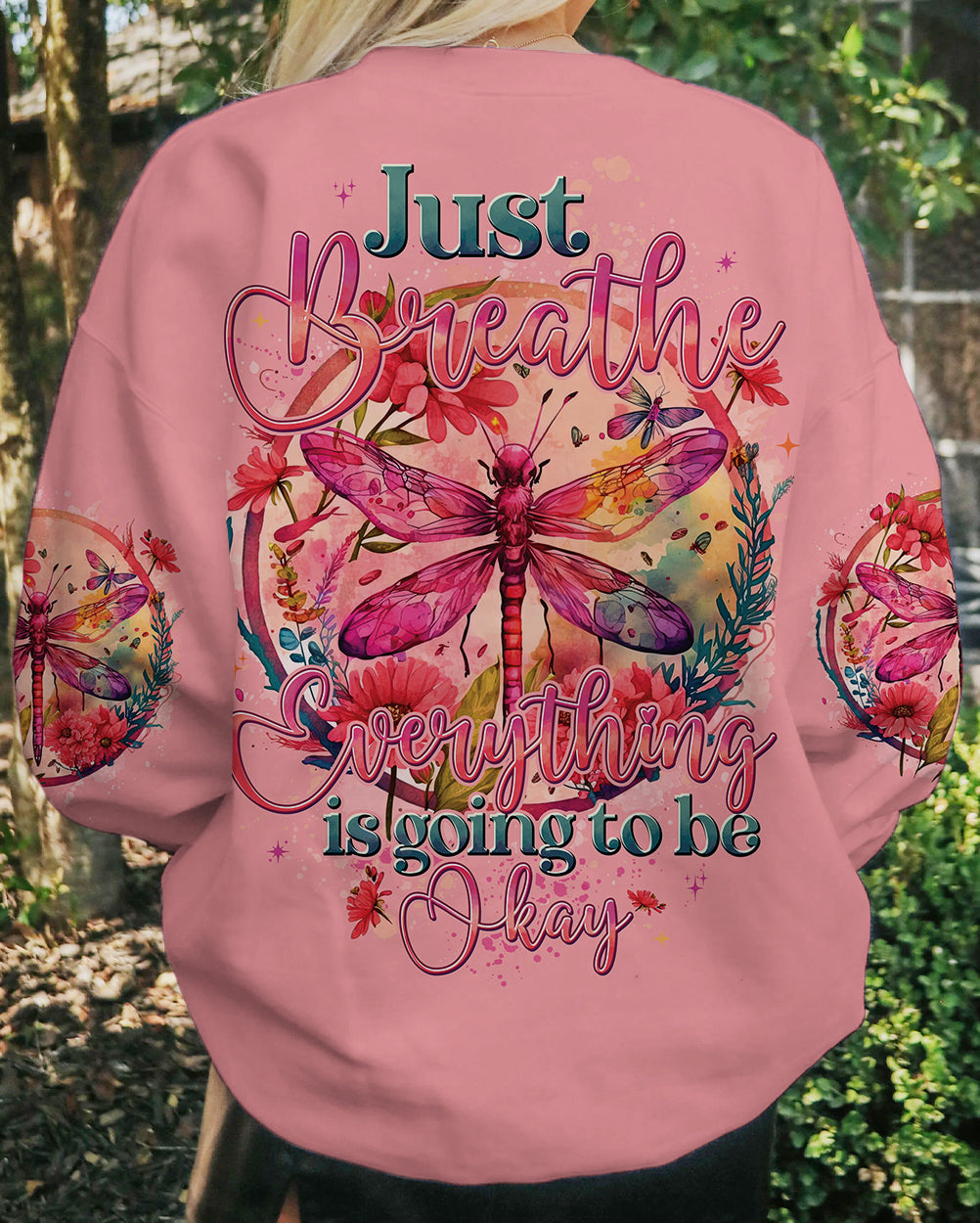 JUST BREATHE DRAGONFLY ALL OVER PRINT - TYTD2802244