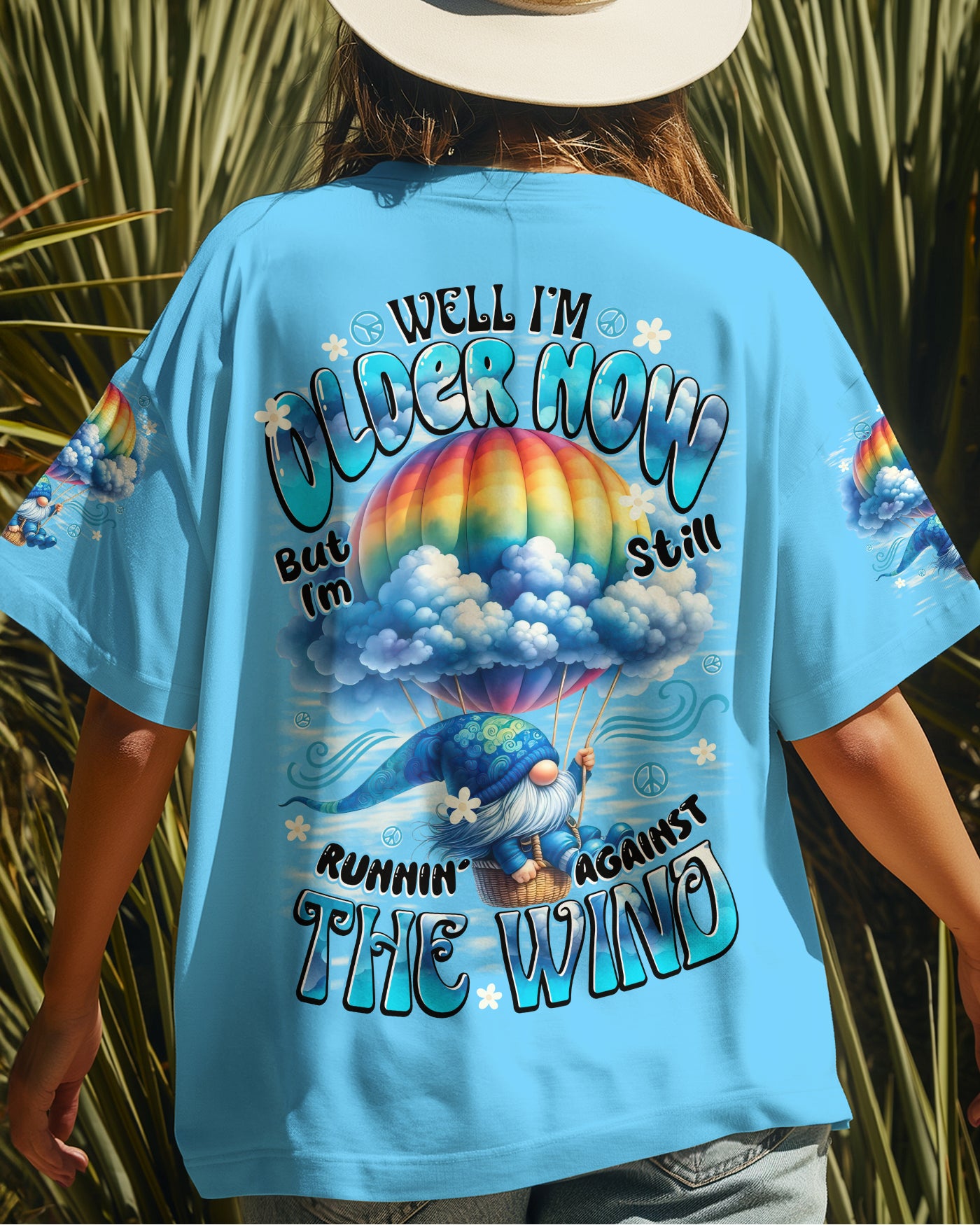RUNNING AGAINST THE WIND GNOME ALL OVER PRINT - TYTD1109251