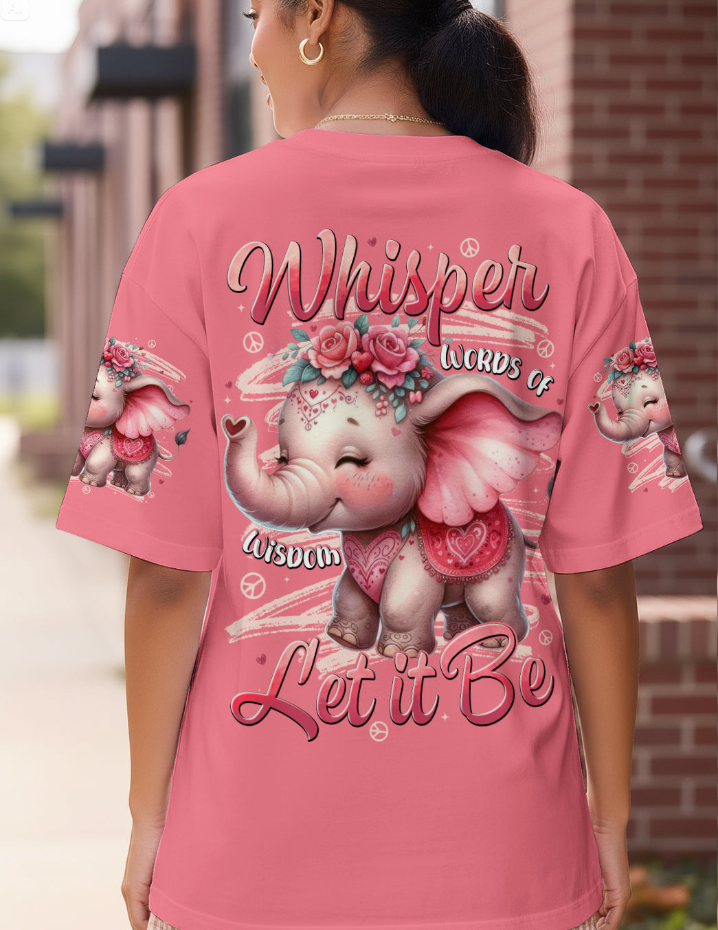 WHISPER WORDS OF WISDOM LET IT BE ELEPHANT ALL OVER PRINT - TYTD2410252