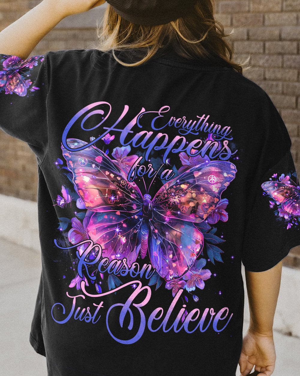 JUST BELIEVE BUTTERFLY ALL OVER PRINT - TYHI0204243