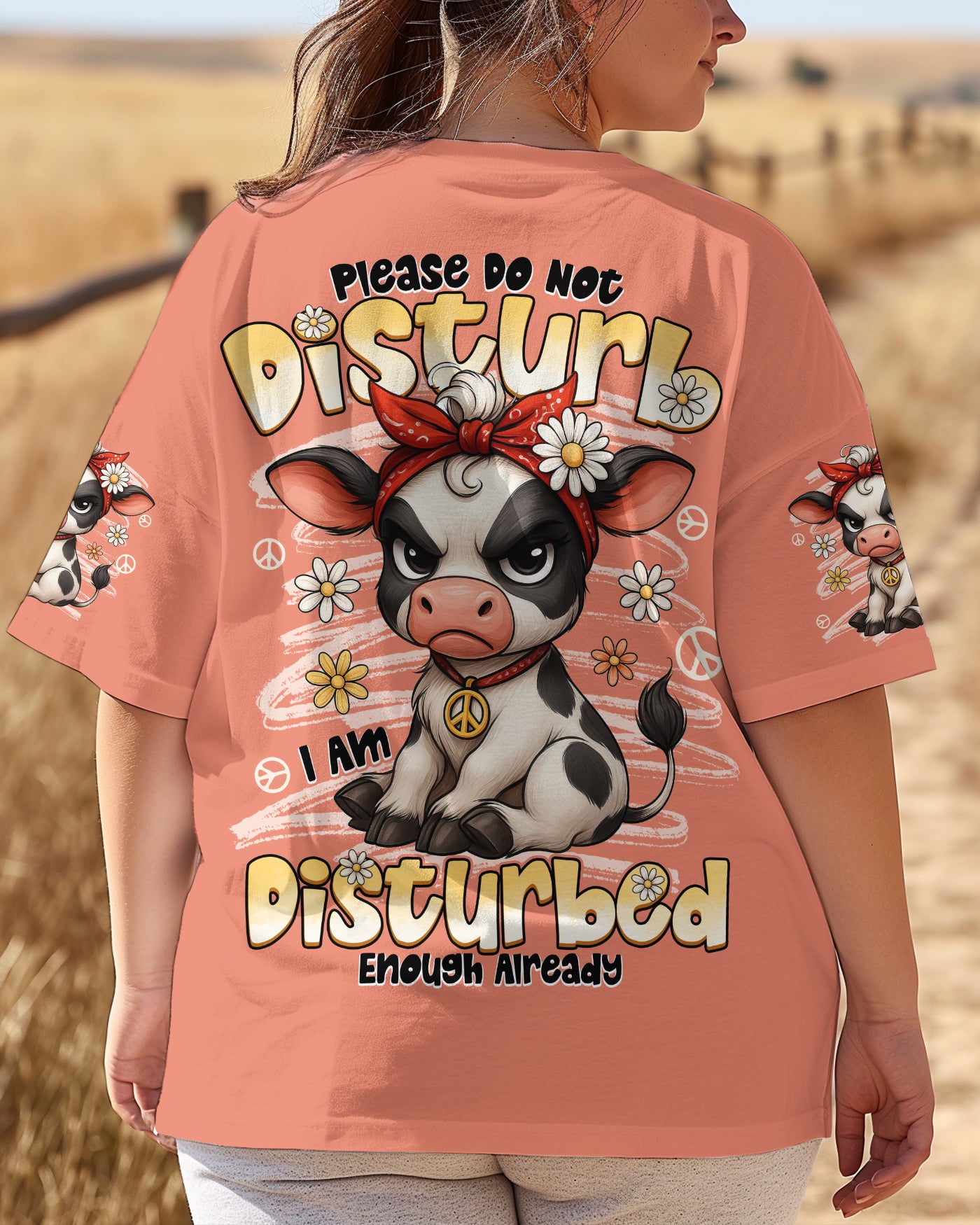 PLEASE DO NOT DISTURB COW ALL OVER PRINT - TYTD1809252