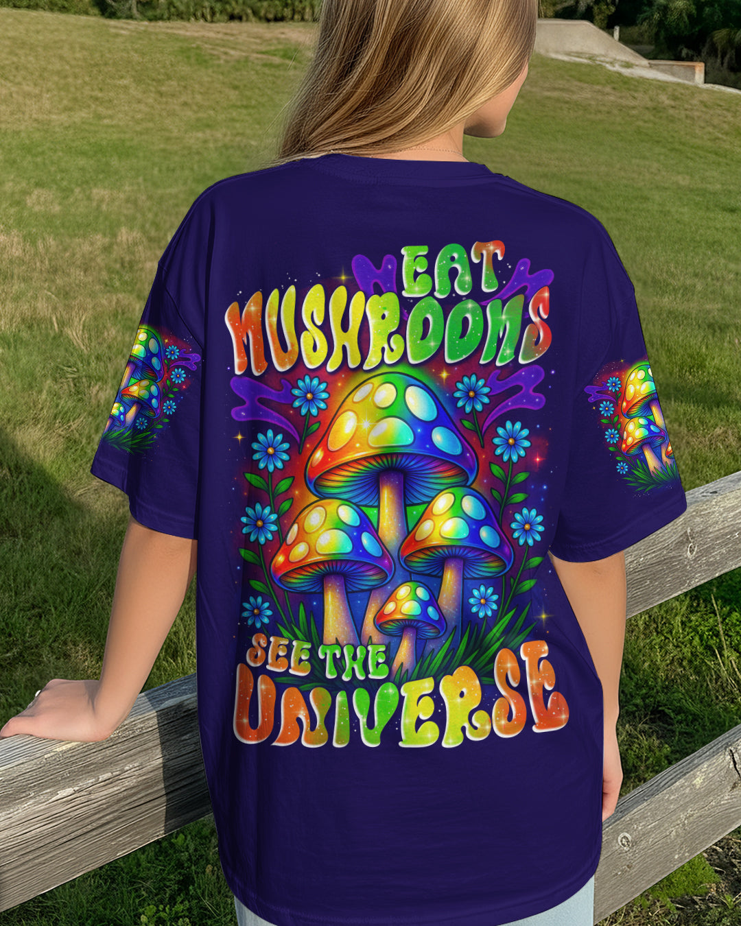 EAT MUSHROOMS SEE THE UNIVERSE TIE DYE ALL OVER PRINT - TYTD0211251