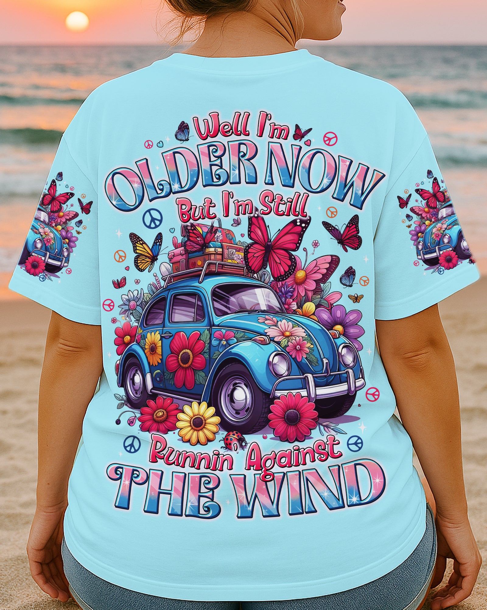 RUNNING AGAINST THE WIND HIPPIE CAR ALL OVER PRINT - TYTD0608253