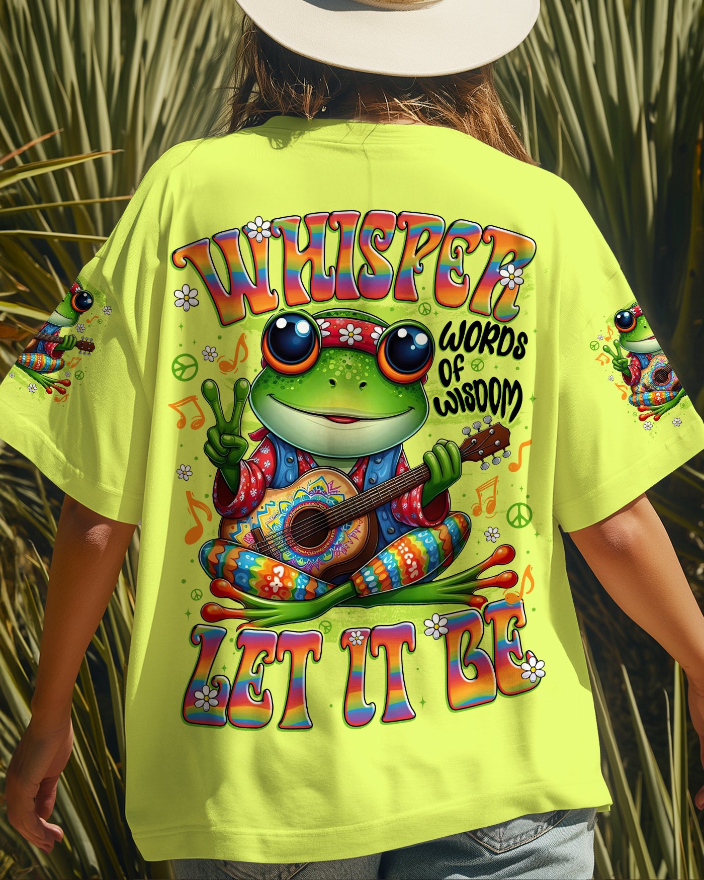WHISPER WORDS OF WISDOM LET IT BE FROG ALL OVER PRINT - TYTD2108252