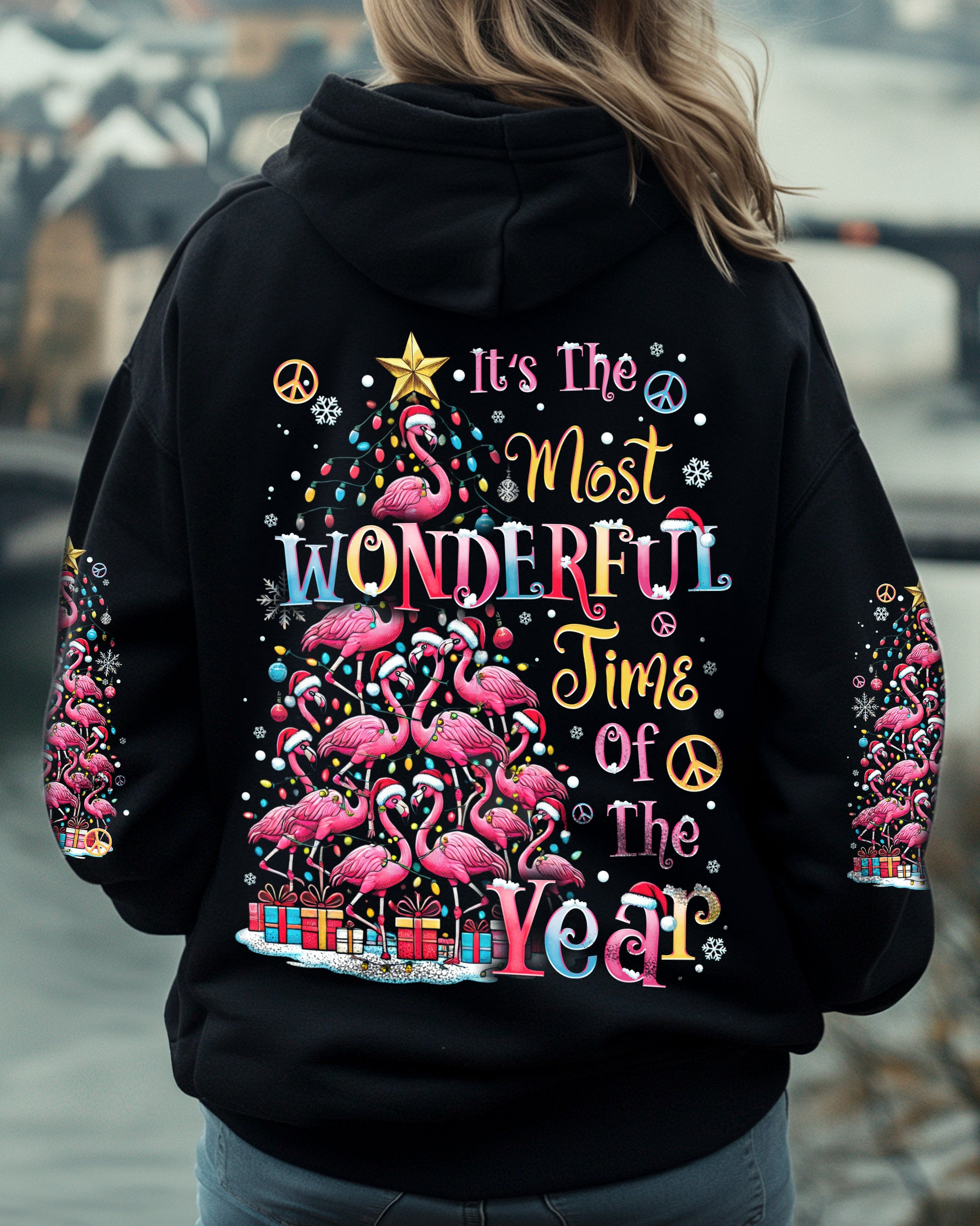 IT'S THE MOST WONDERFUL TIME OF THE YEAR FLAMINGOS CHRISTMAS ALL OVER PRINT - TYTD2210243