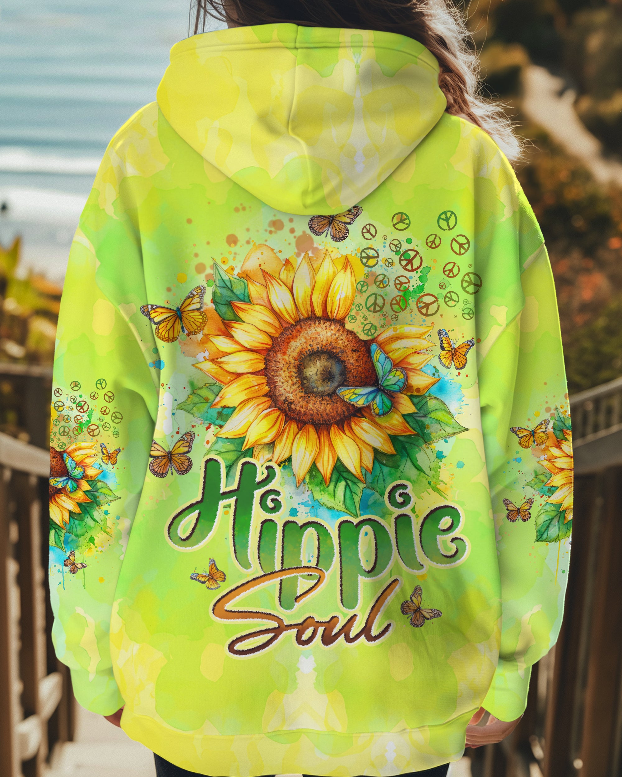 HIPPIE SOUL SUNFLOWERS ALL OVER PRINT - TYTD0301252