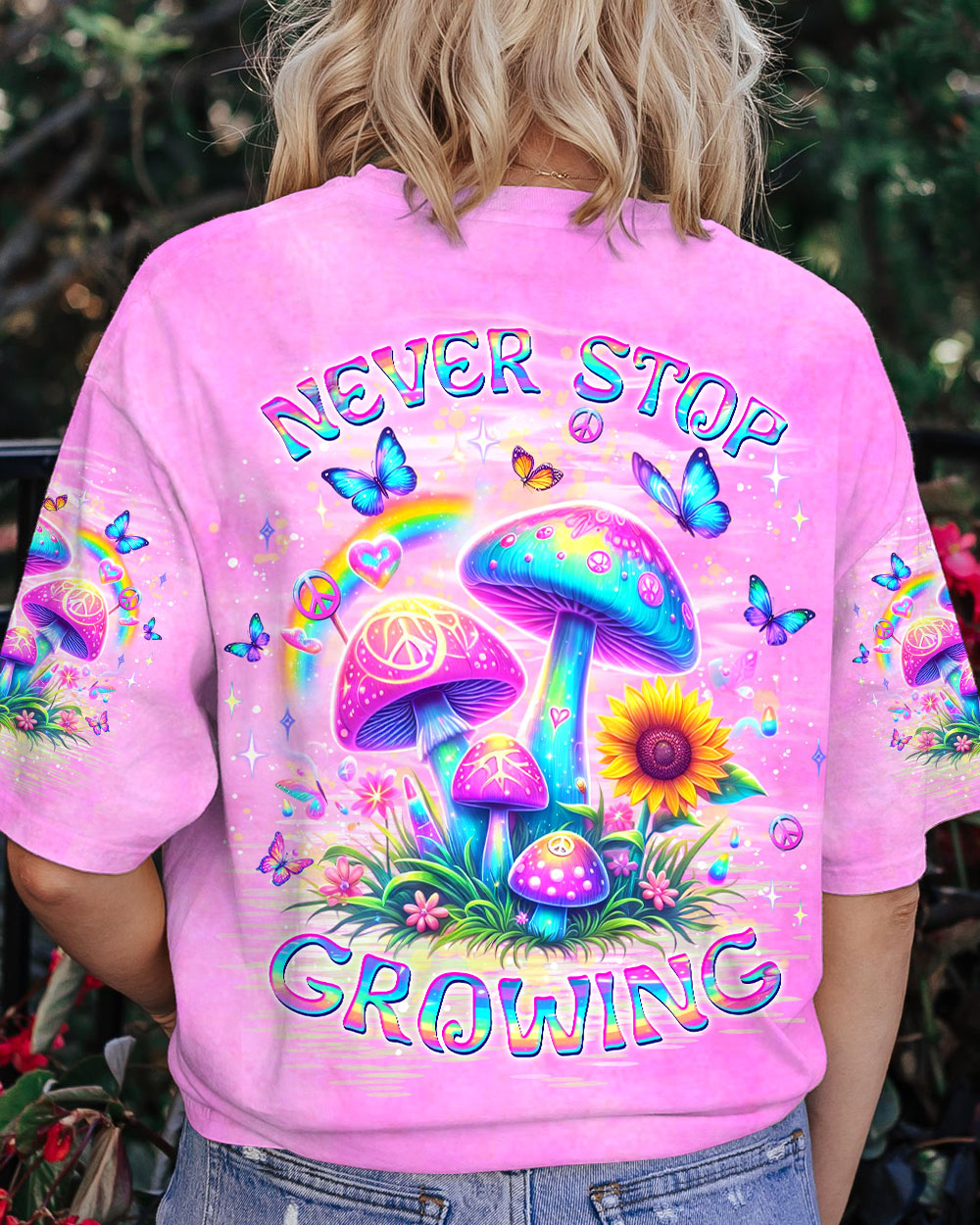 NEVER STOP GROWING MUSHROOM ALL OVER PRINT - YHKD2504243