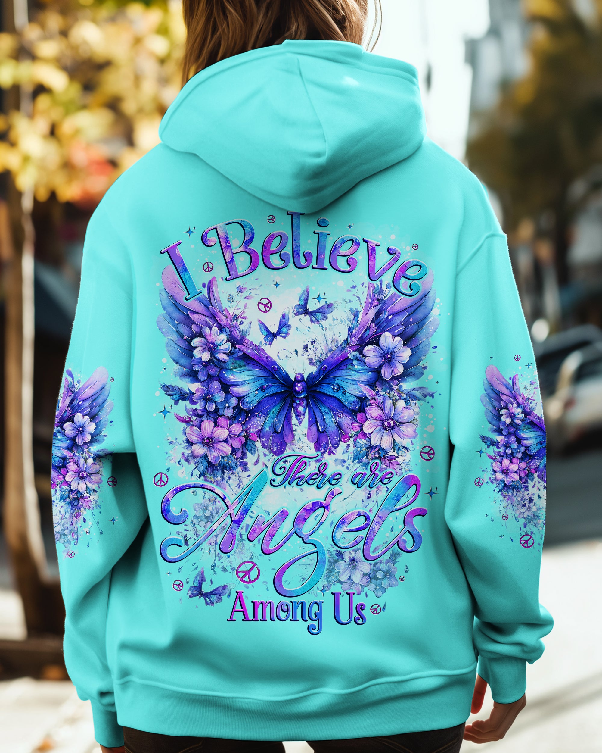 I BELIEVE THERE ARE ANGELS AMONG US WINGS ALL OVER PRINT - TYTD2009241